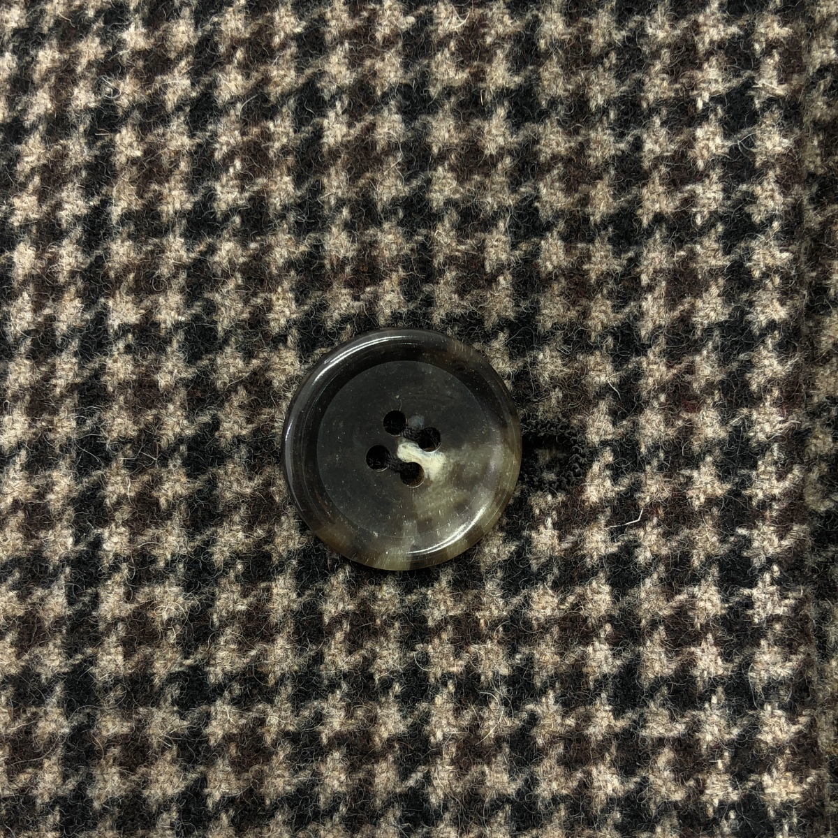 A.P.C. / アーペーセー ウール 千鳥格子 ステンカラー コート / 総裏地