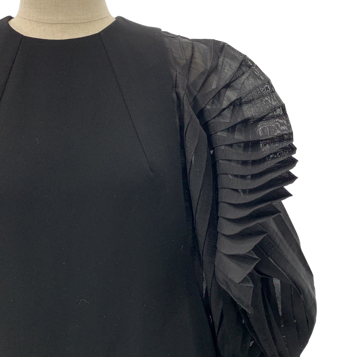 AKIRANAKA / アキラナカ プリーツ スリーブ プルオーバー ワンピース