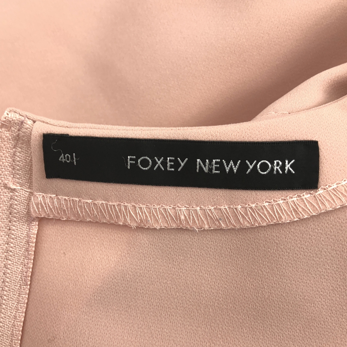 FOXEY NEW YORK / フォクシーニューヨーク ノースリーブ バックギャザー ポリエステル ワンピース