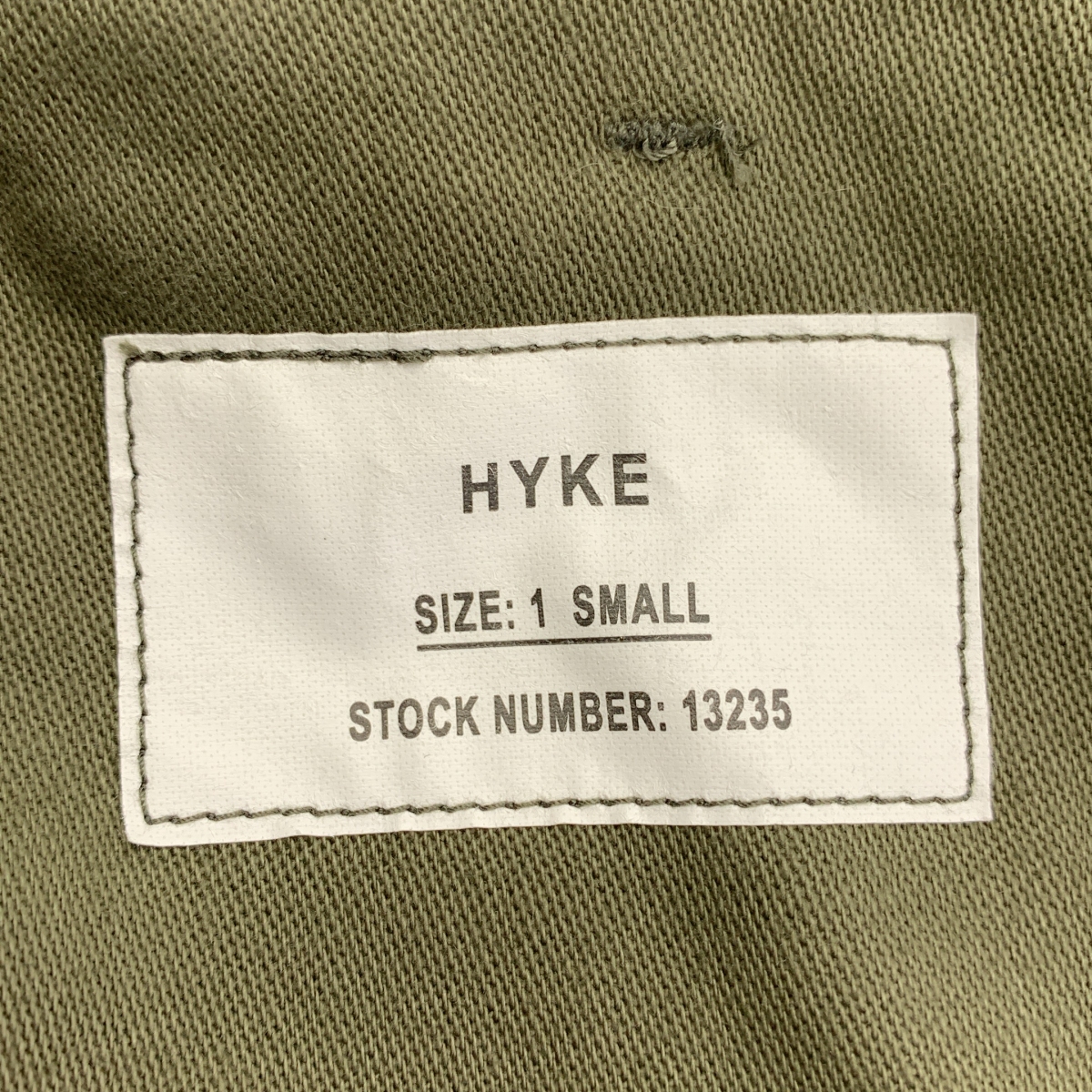 HYKE / ハイク BACK SATIN BAKER PANTS / バックサテン ベイカー パンツ