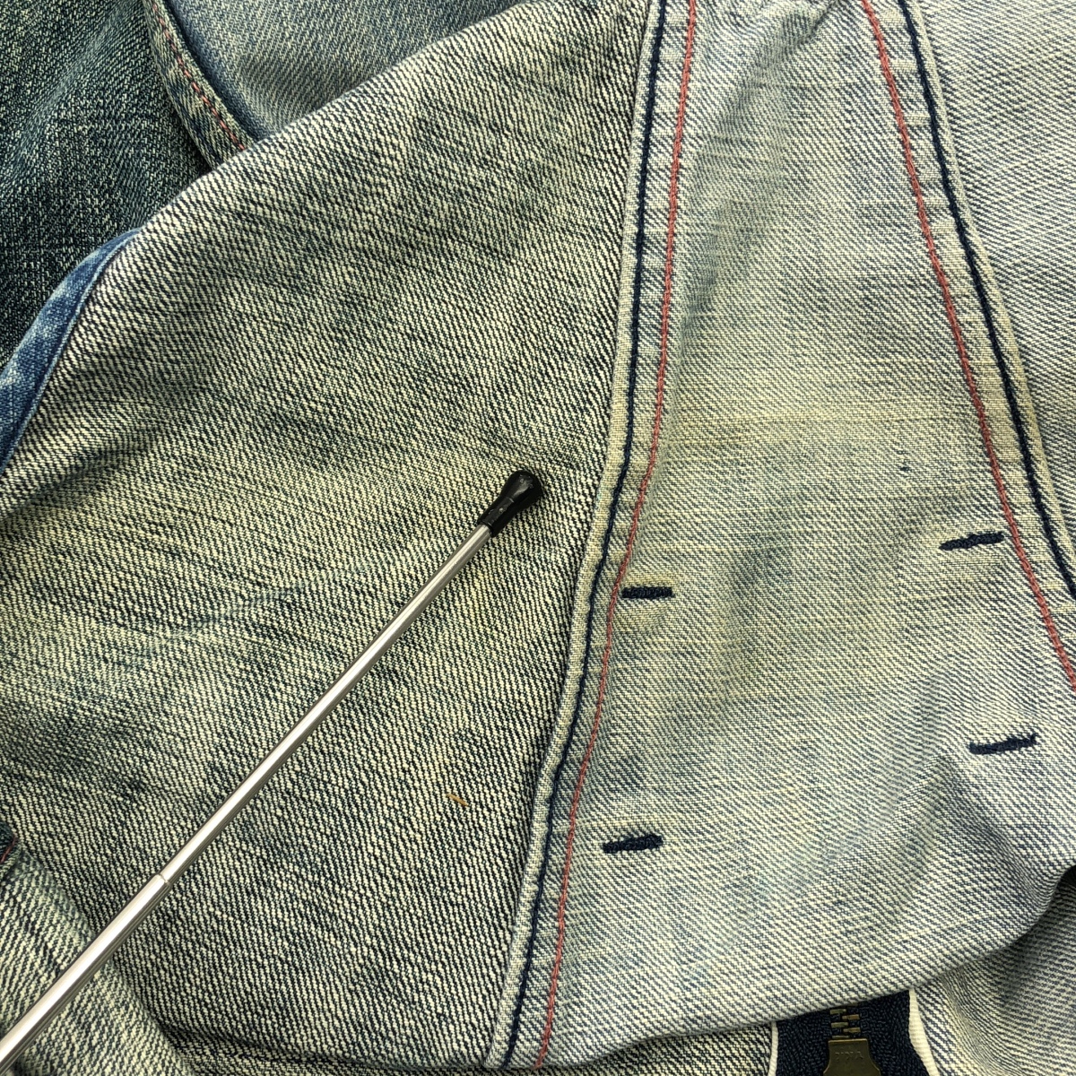 Alexander Lee Chang / アレキサンダーリーチャン 2トーン 切替 デニム オーバーオール