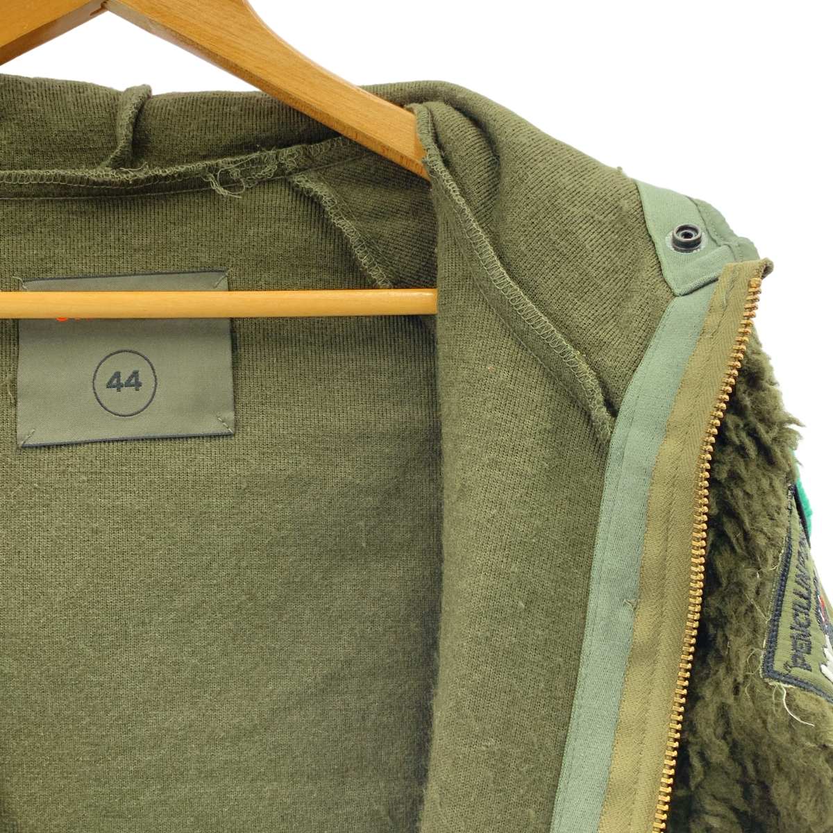 ONE MADE / ワンメイド BOA COAT ワッペン ミリタリー フーデッド ボアコート