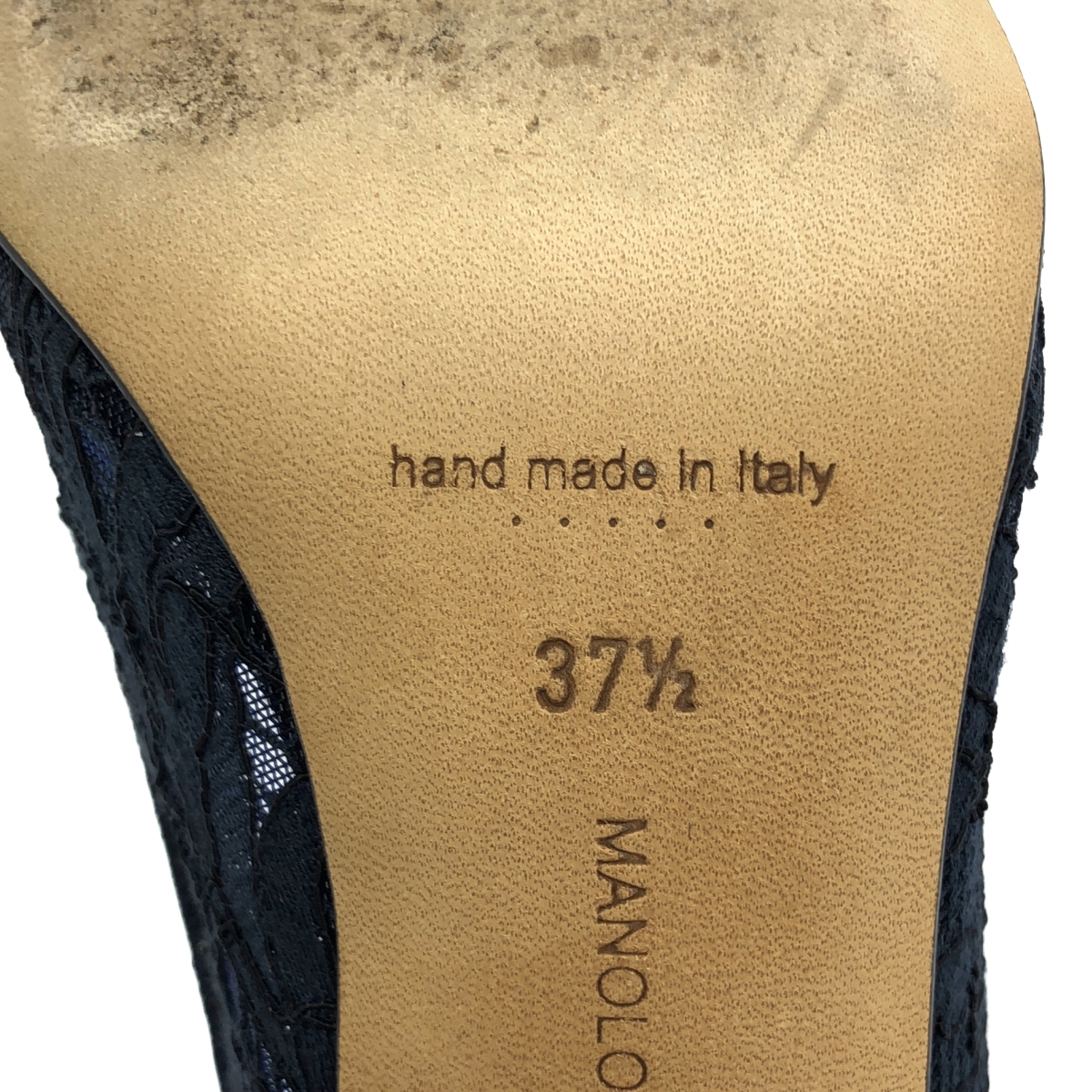 MANOLO BLAHNIK / マノロブラニク レース ポインテッドトゥ ヒール パンプス