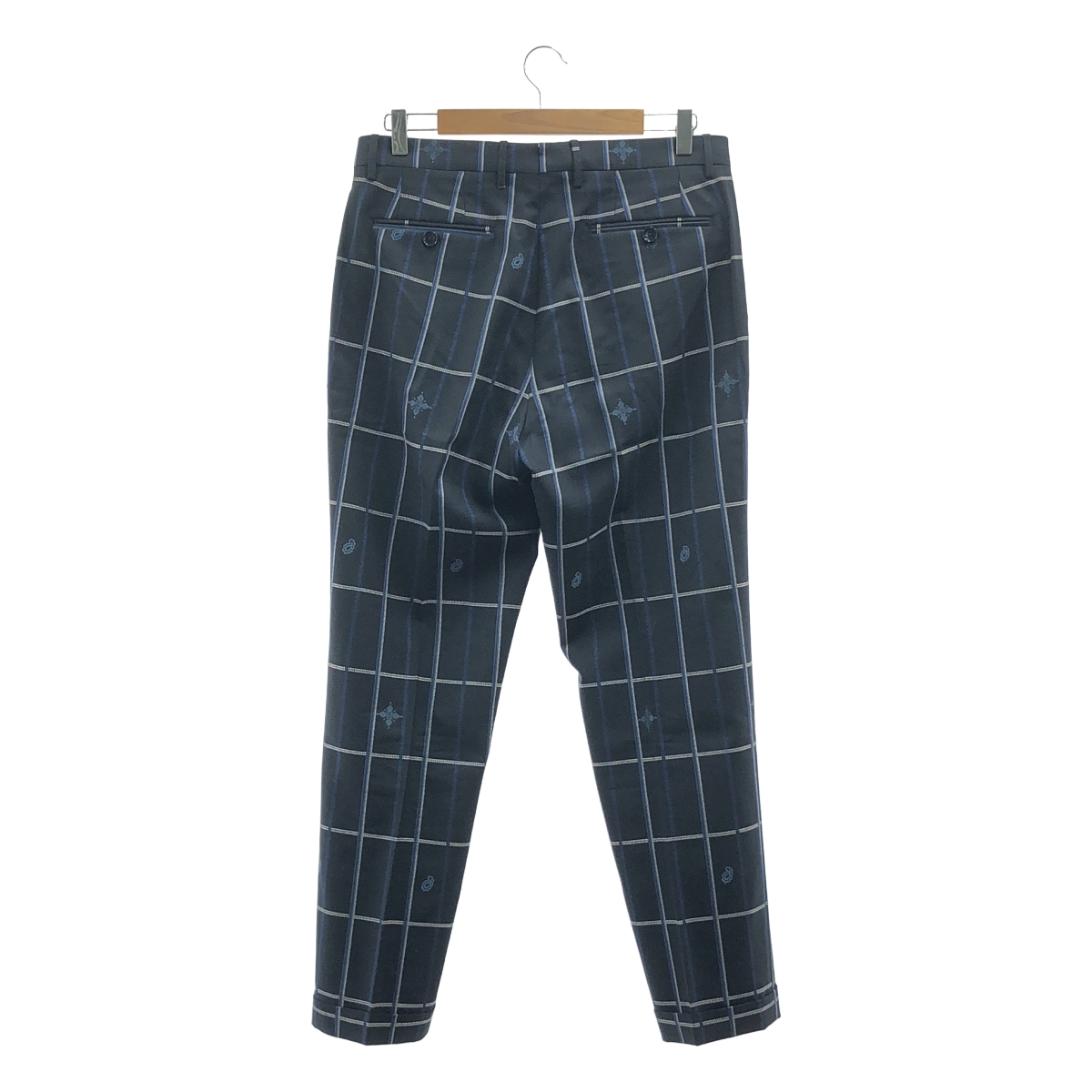 ETRO / エトロ ウール チェック テーパード スラックス
