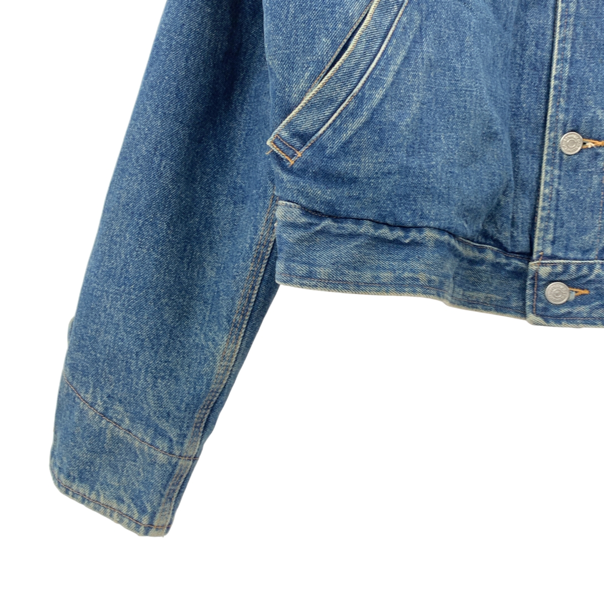 RALPH LAUREN / ラルフローレン POLO COUNTRY / usa製 ロゴレザーパッチ デニム ジャケット / ブランケット