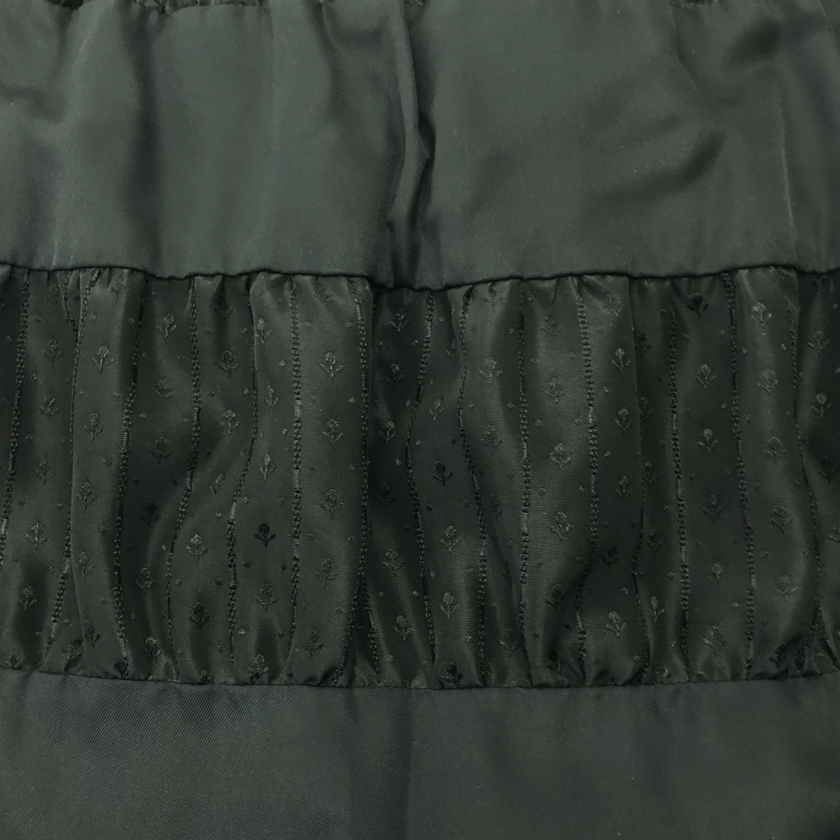 tricot COMME des GARCONS / トリココムデギャルソン レーヨン ポリエステル ボーダーイージーロングスカート