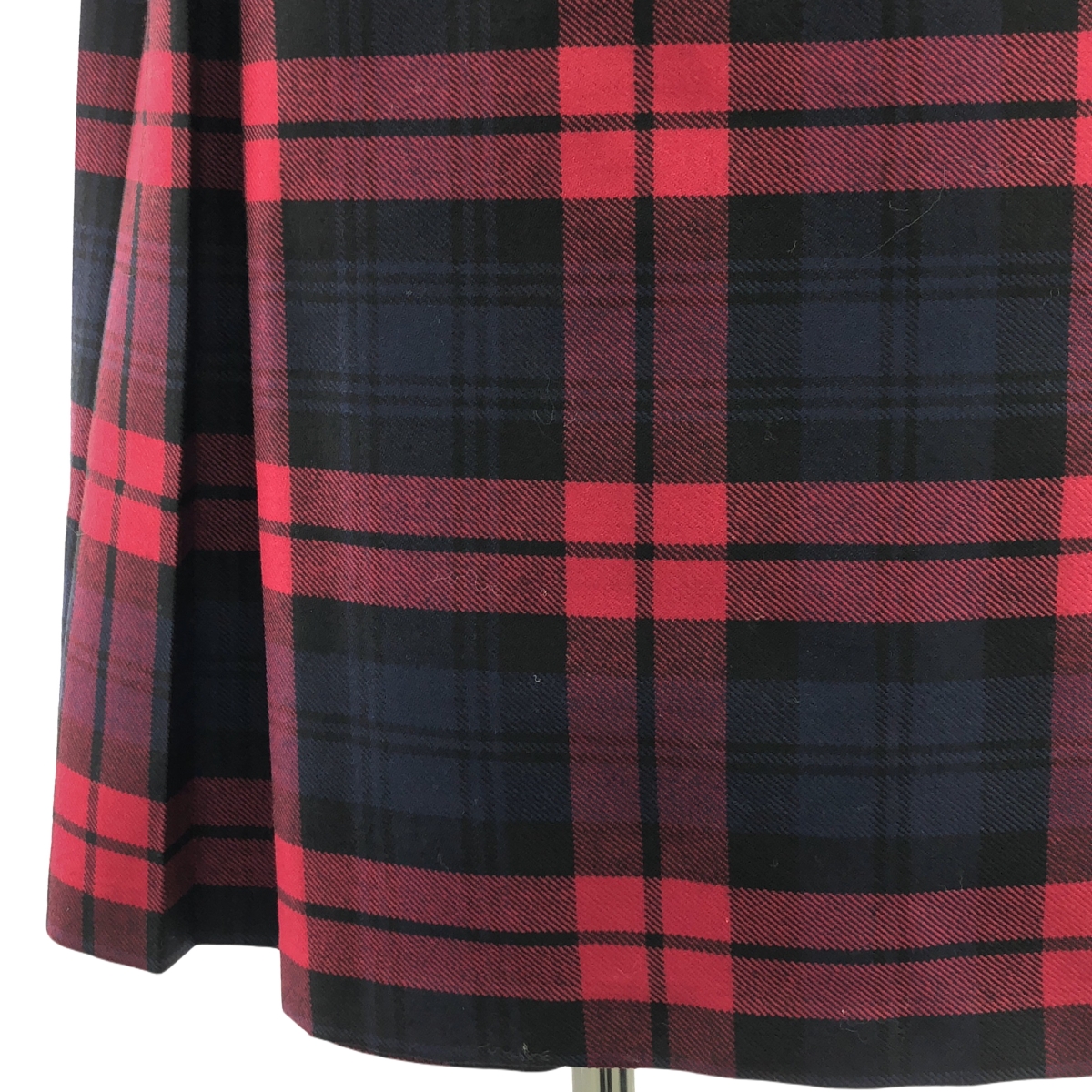 O'NEIL OF DUBLIN / オニールオブダブリン ウール チェック プリーツラップスカート