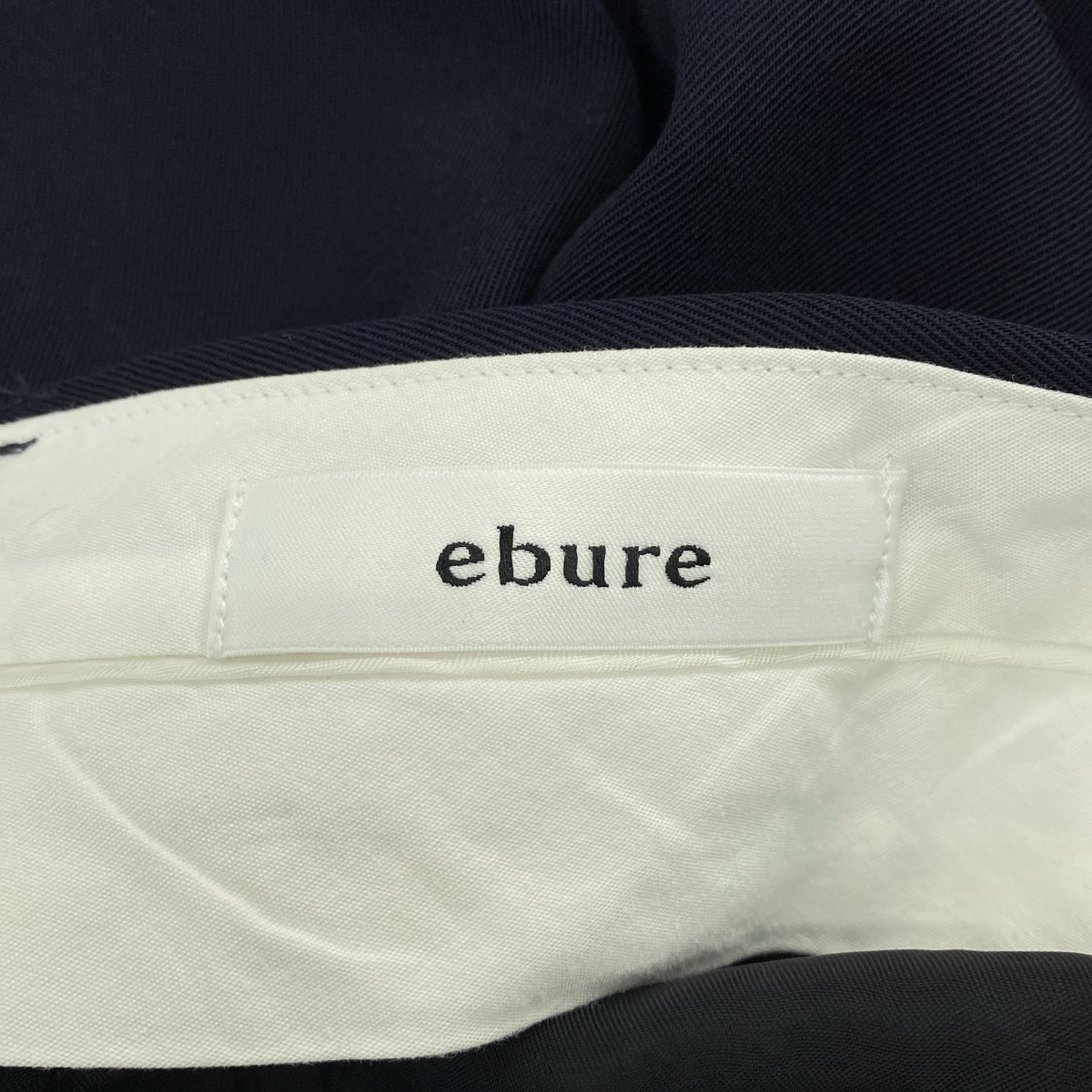 ebure / エブール レーヨン 2タック ワイド スラックス パンツ