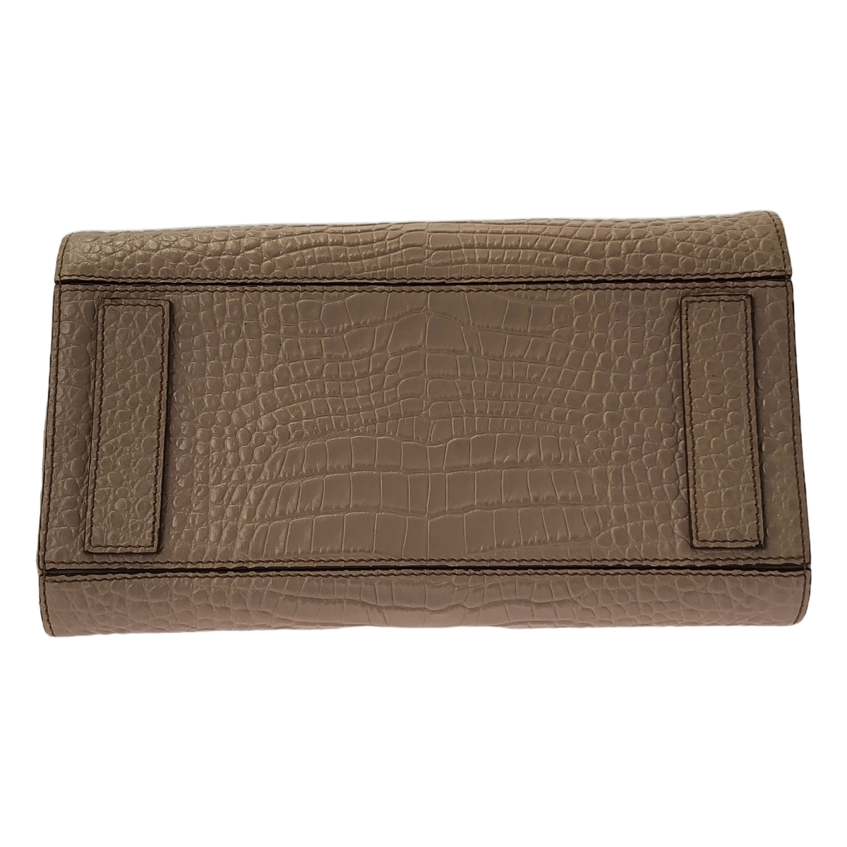 Max Mara / マックスマーラ レザー クロコ型押し ショルダーストラップ付 バッグ