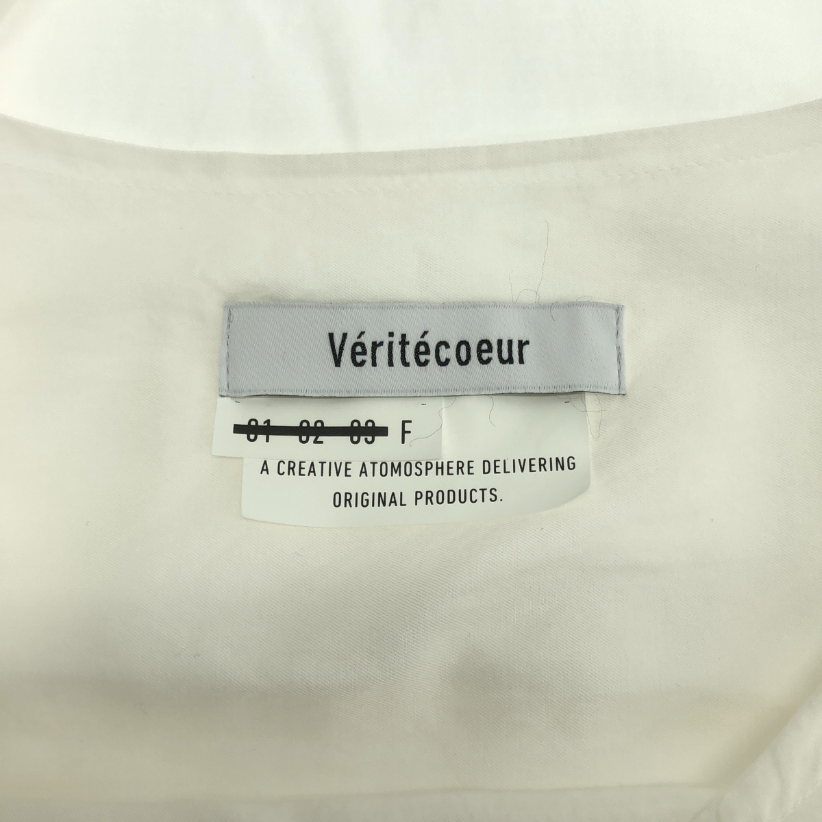 veritecoeur / ヴェリテクール スリット ボリューム オーバー ブラウス