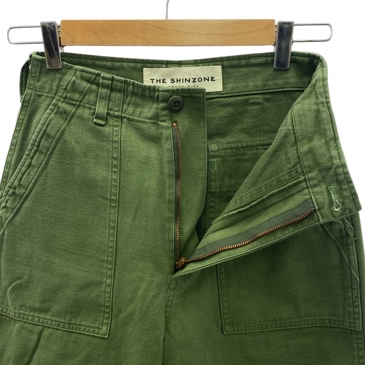 Shinzone / シンゾーン BAKER PANTS ベイカーパンツ コットン バックサテン