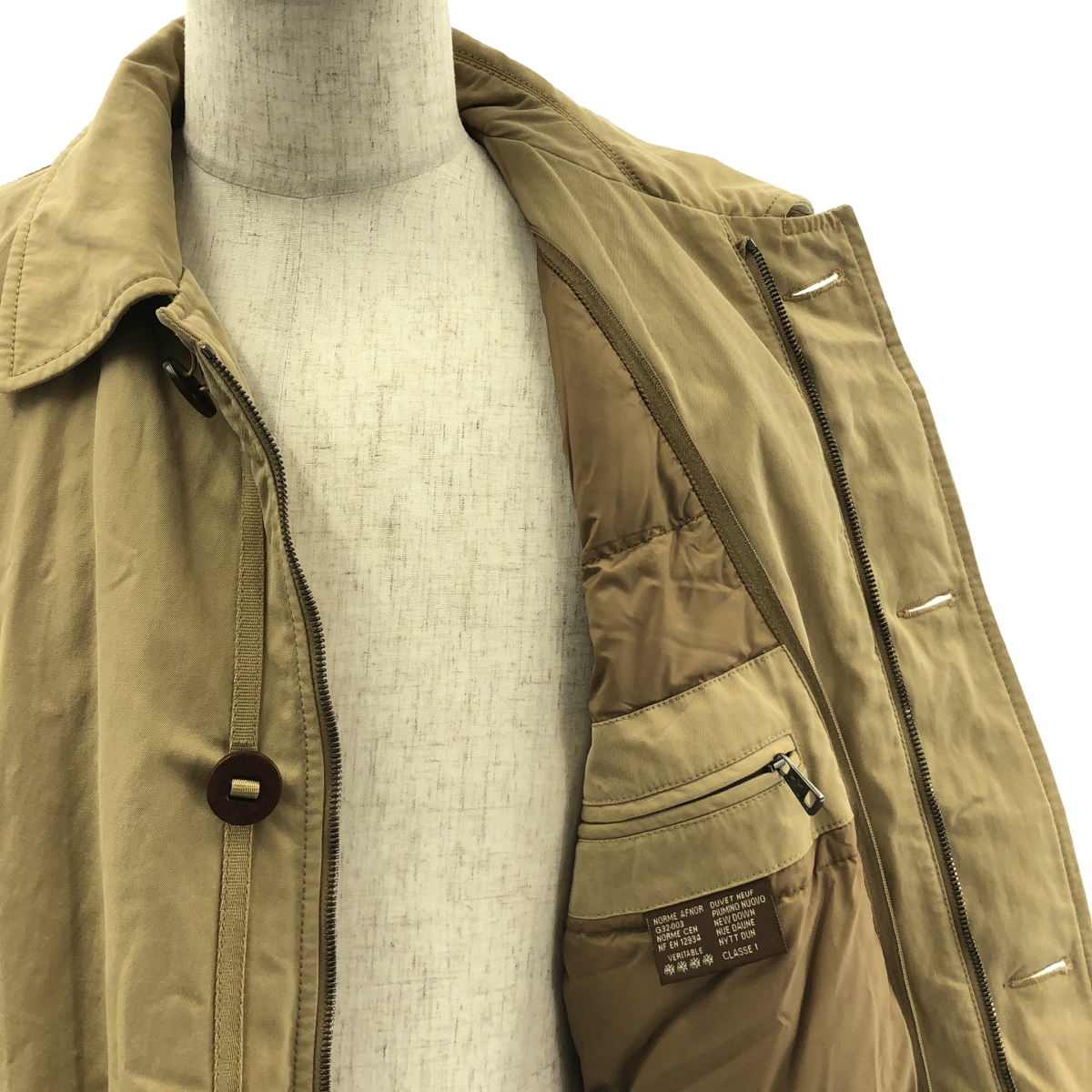 MONCLER / モンクレール ロゴボタン ベルテッド 中綿 オーバーコート