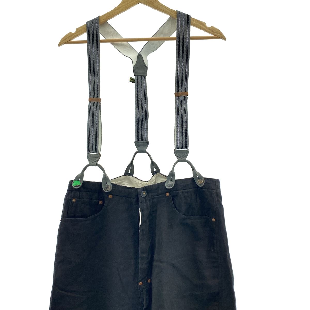 Paul Harnden / ポールハーデン suspender trousers / リネン ツイード サスペンダー トラウザーズ パンツ