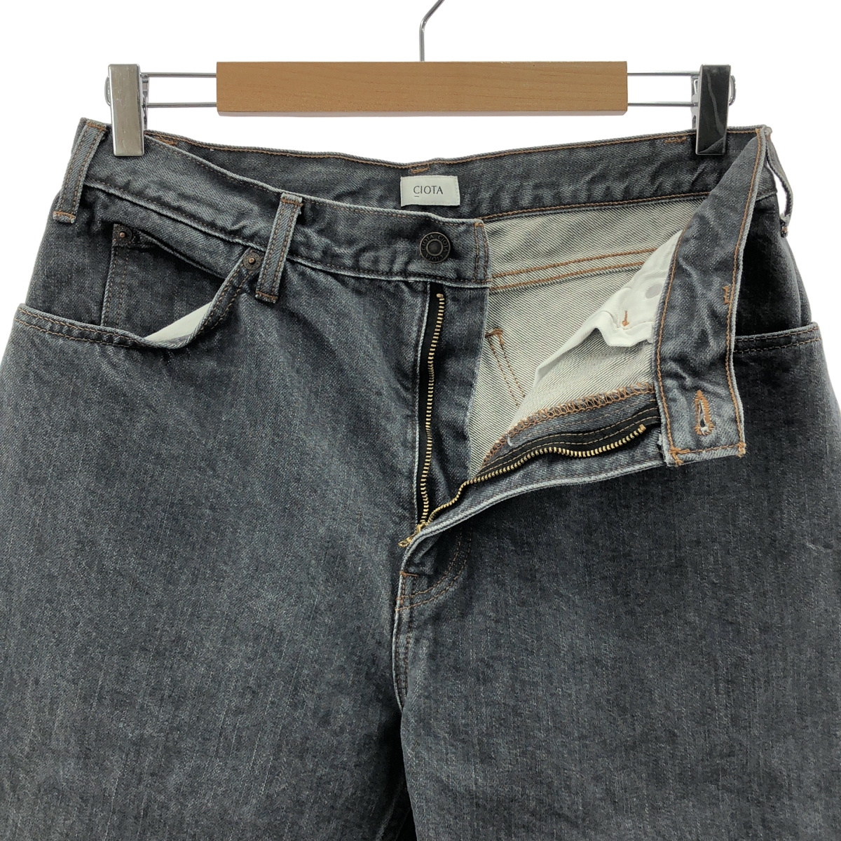 CIOTA / シオタ Wide Tapered 5 Pocket Pants ワイド テーパード デニムパンツ