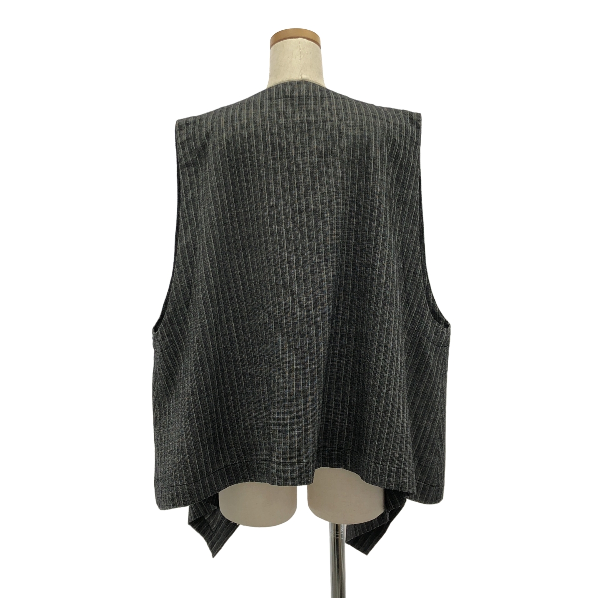 その他 変形 ボタンレス オーバー ジレ ベスト