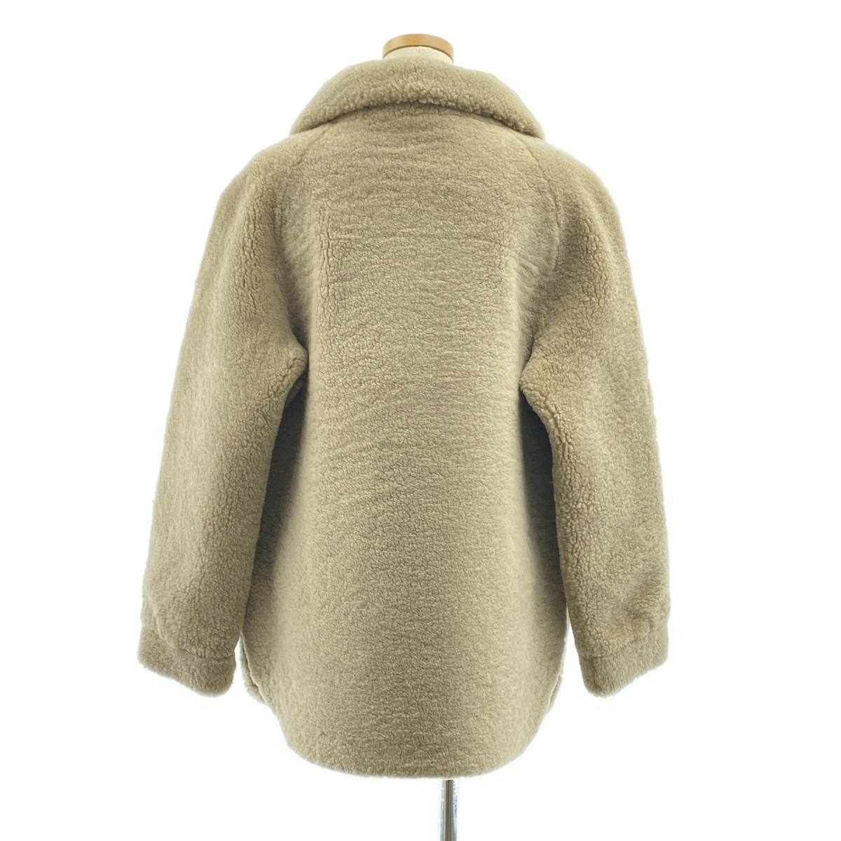 H BRAND / エイチブランド リアルムートン テディ オーバー ショートコート / 総裏地