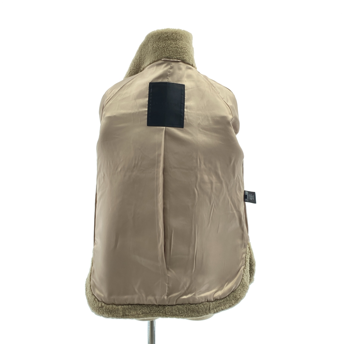 H BRAND / エイチブランド リアルムートン テディ オーバー ショートコート / 総裏地