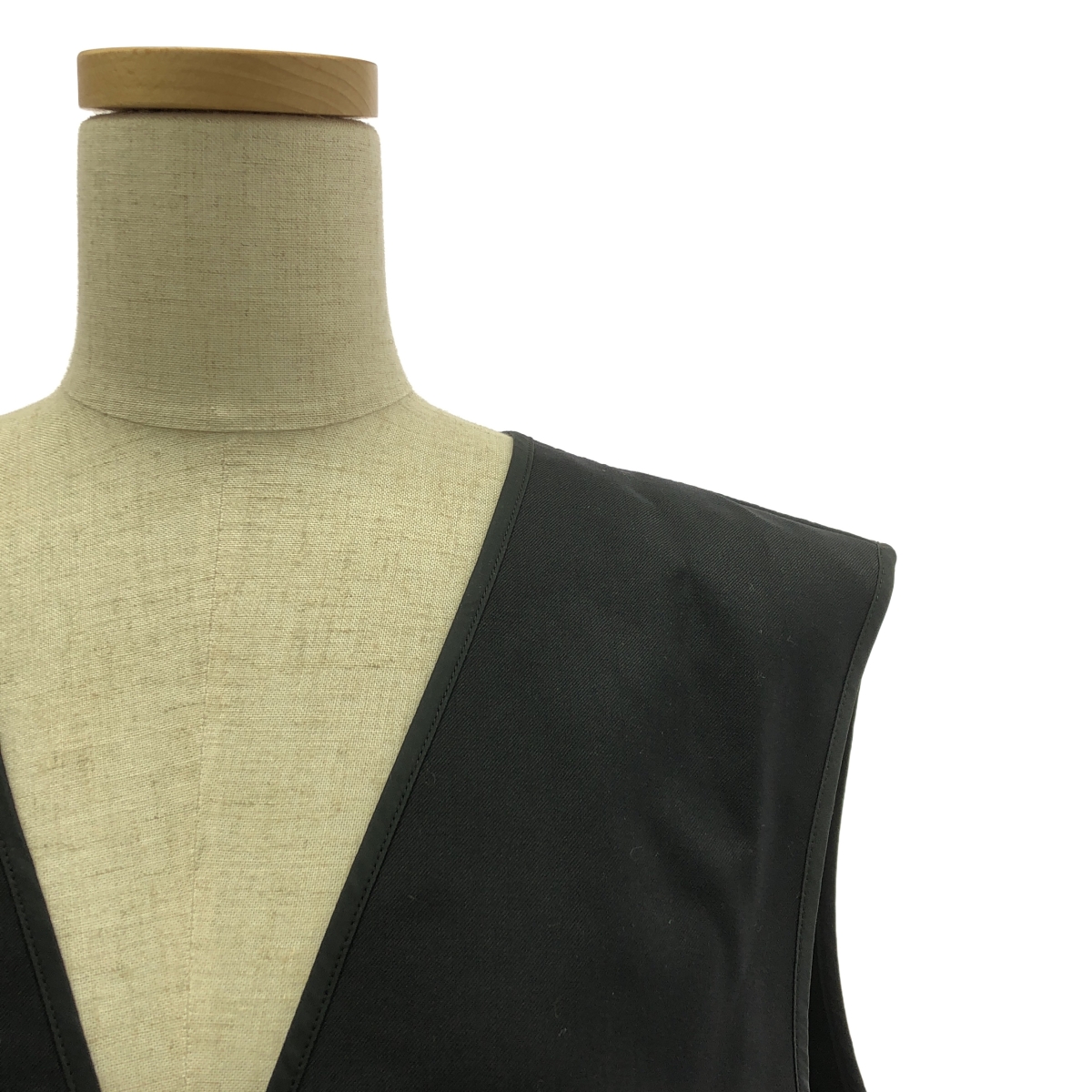 tricot COMME des GARCONS / トリココムデギャルソン フリル装飾 ドッキング ジップ ロングベスト