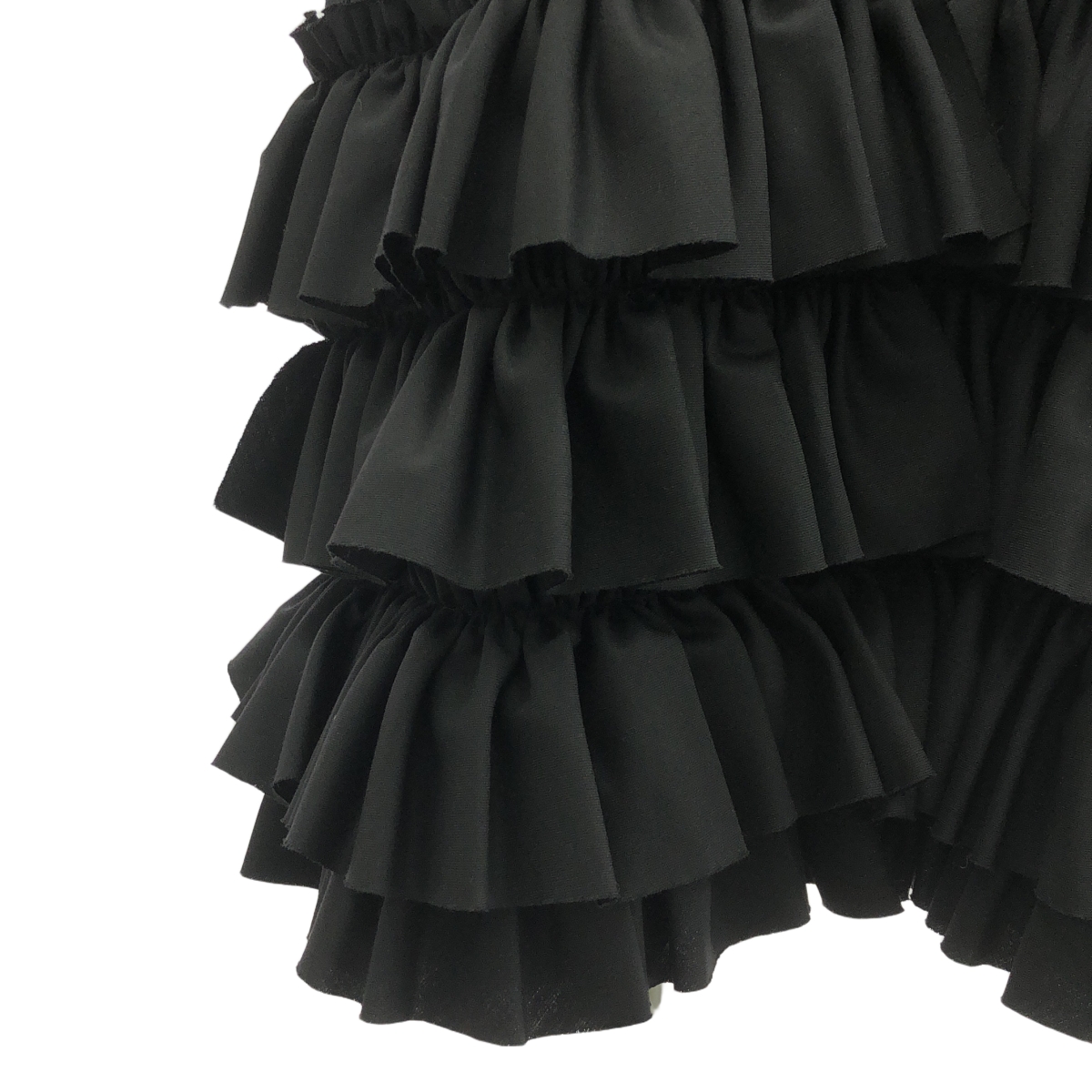 tricot COMME des GARCONS / トリココムデギャルソン フリル装飾 ドッキング ジップ ロングベスト