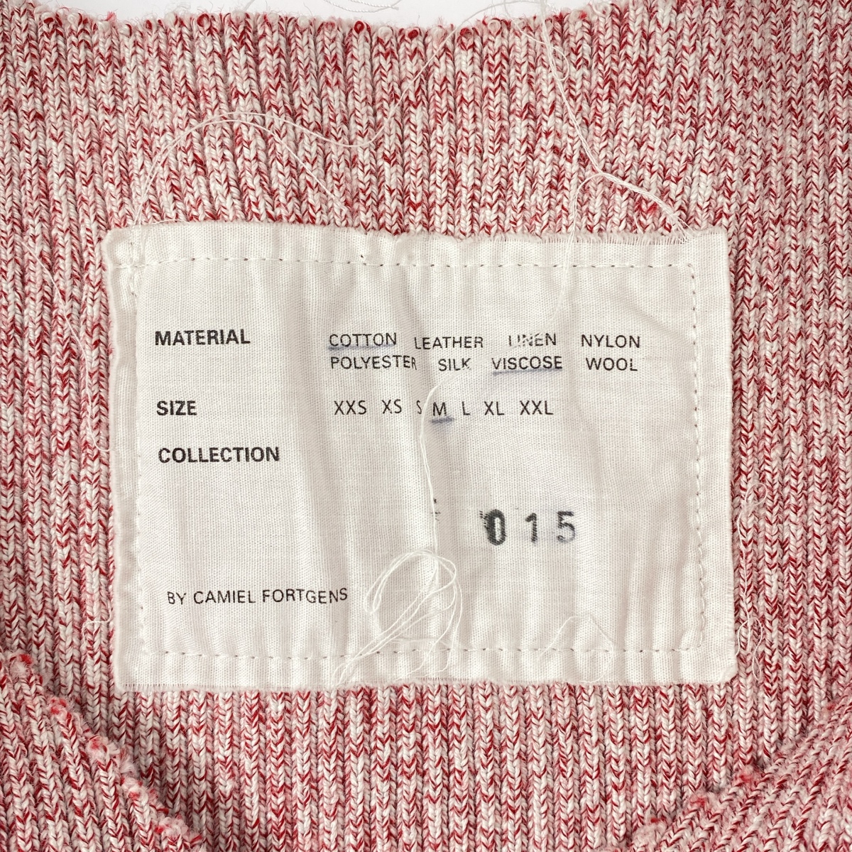 CAMIEL FORTGENS / カミエルフォートへンス RIB SPENCER JERSEY VEST リブ スペンサー ニットベスト