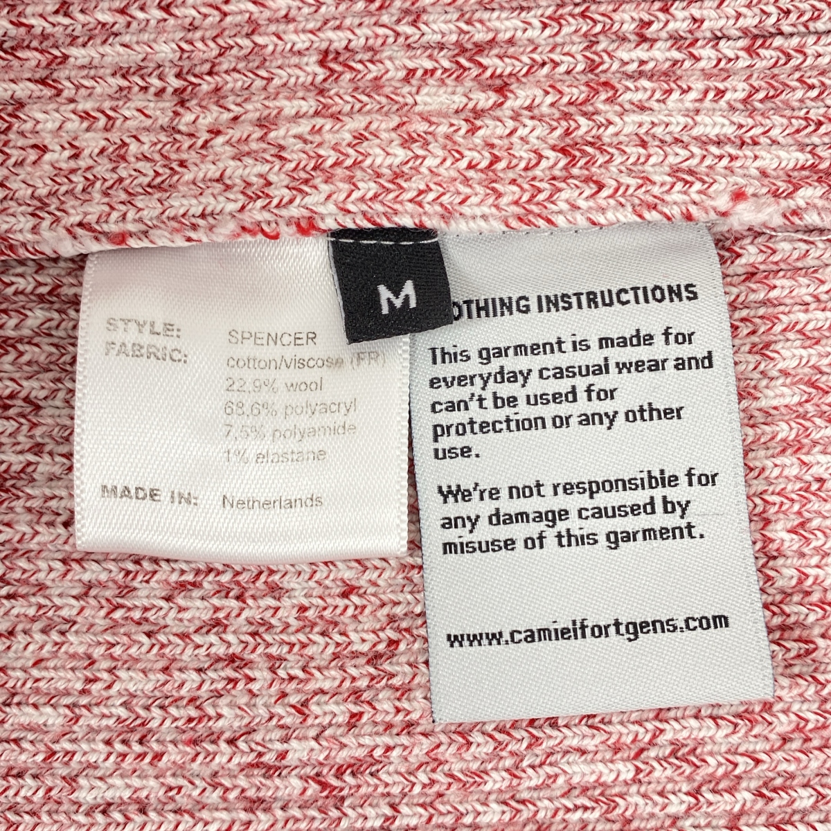 CAMIEL FORTGENS / カミエルフォートへンス RIB SPENCER JERSEY VEST リブ スペンサー ニットベスト