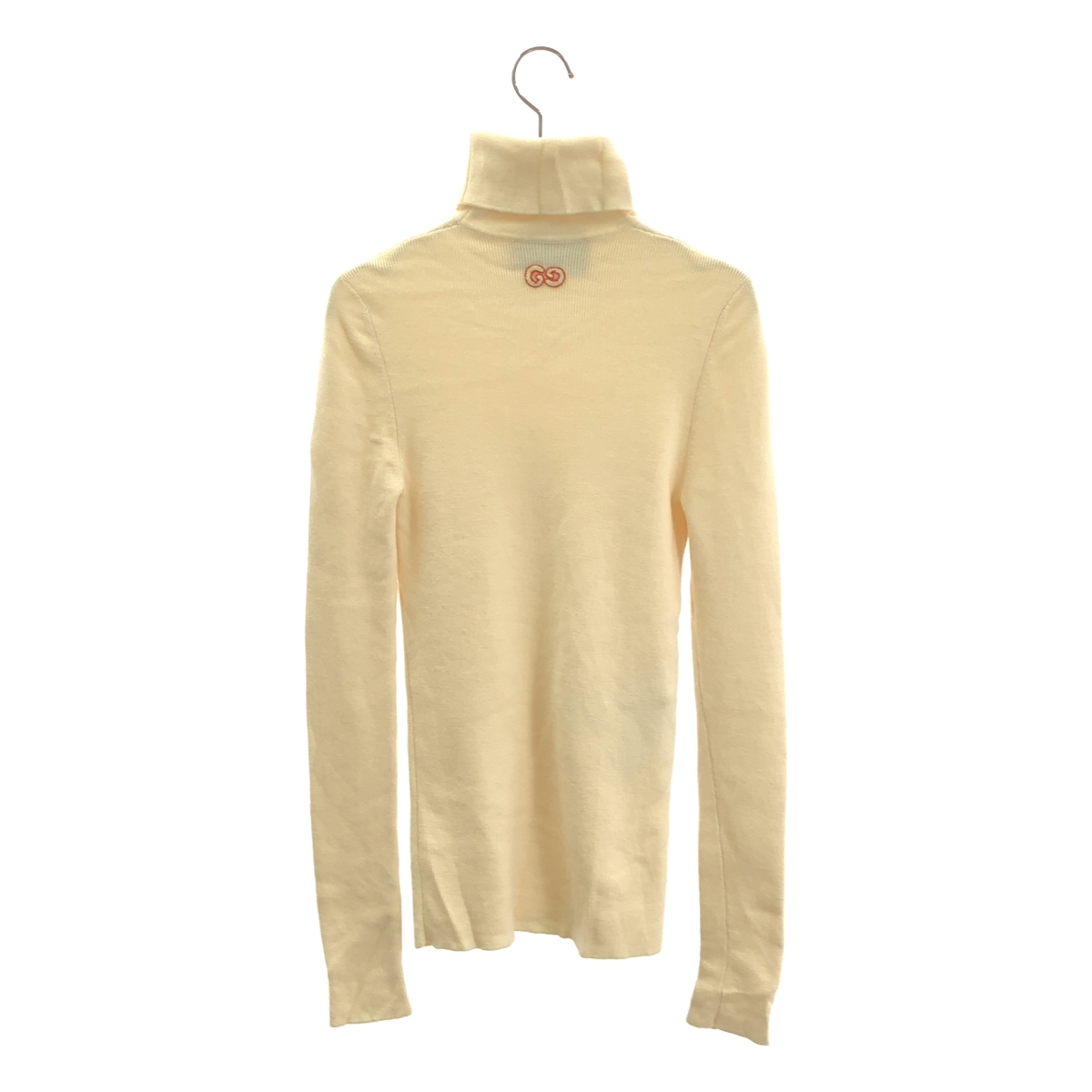 GUCCI / グッチ ファインウール GGロゴパッチ タートルネックニット