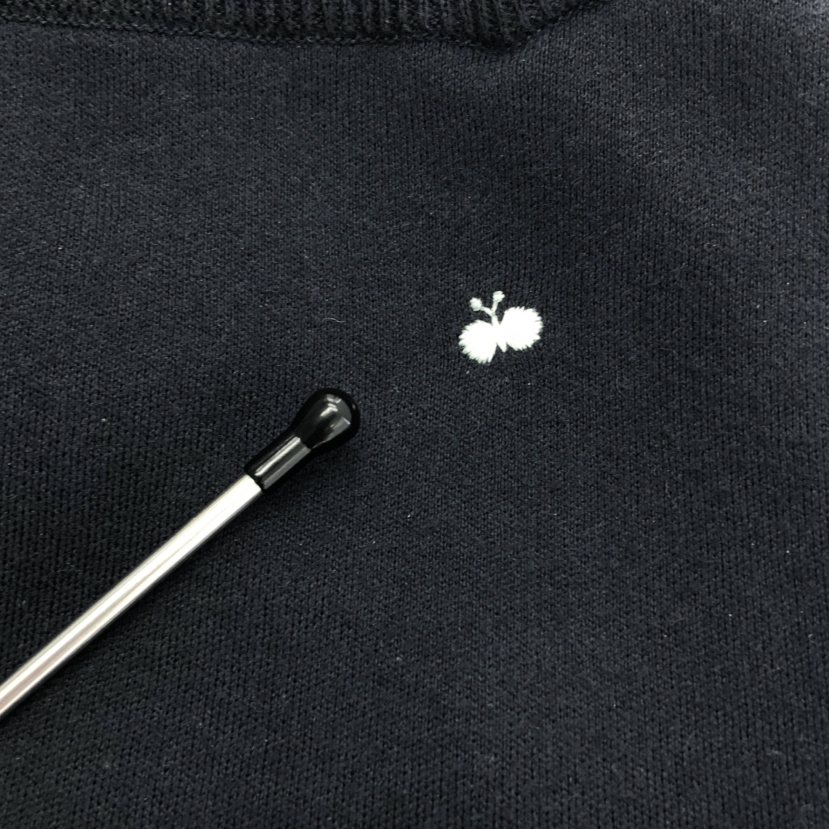 mina perhonen / ミナペルホネン frid / ワンポイントちょうちょ エンブロイダリー ドローストリング リブ イージー パンツ