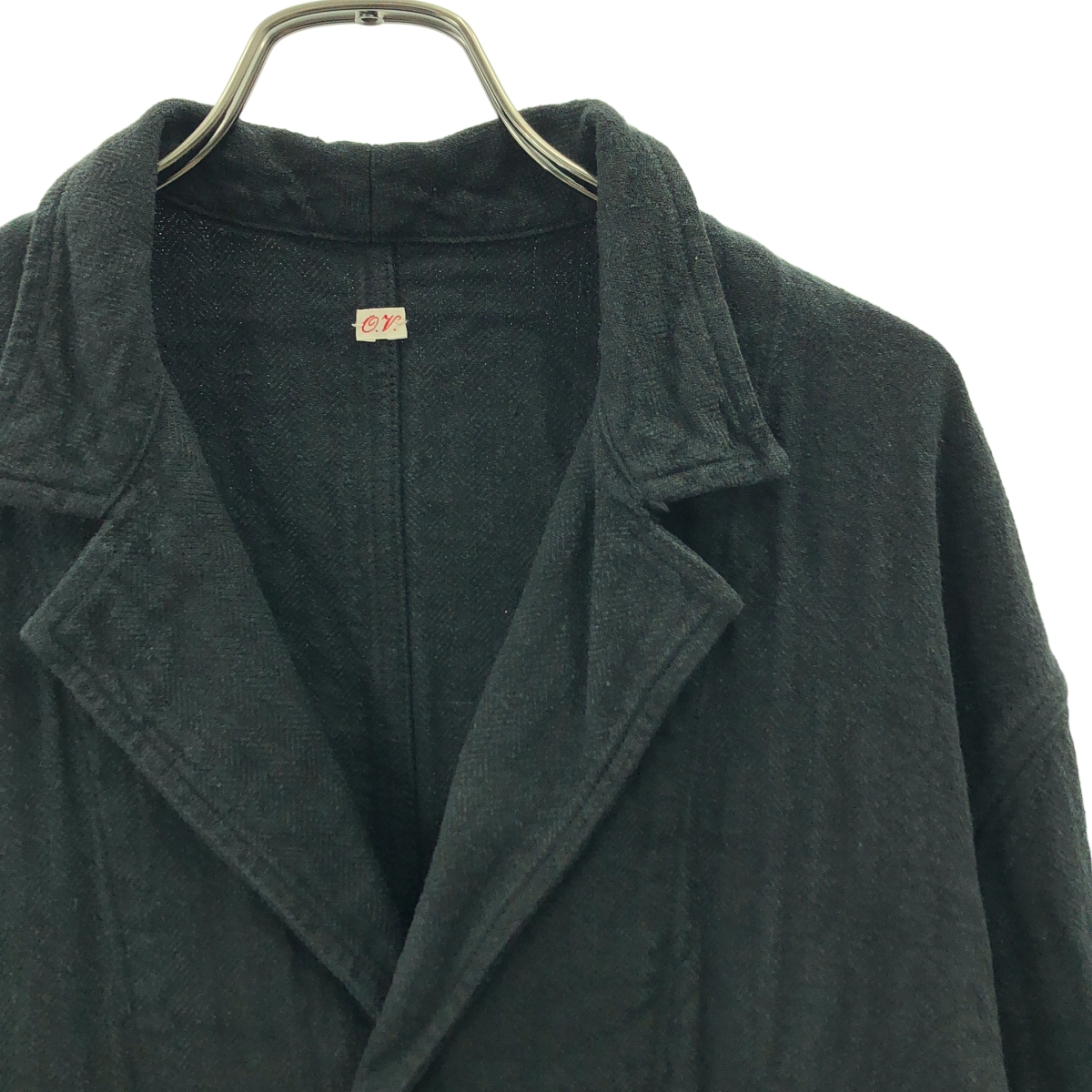 OUTIL / ウティ coat / MANTEAU VOLVIC / リネン シルク ヘリンボーン シングル チェスターコート