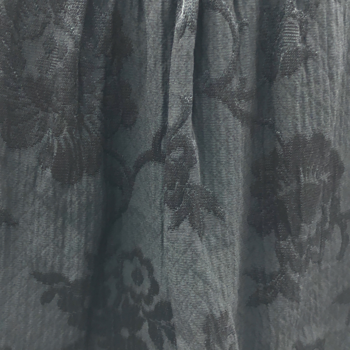 tricot COMME des GARCONS / トリココムデギャルソン レーヨン ジャガード フラワー バックギャザー リボン ワンピース