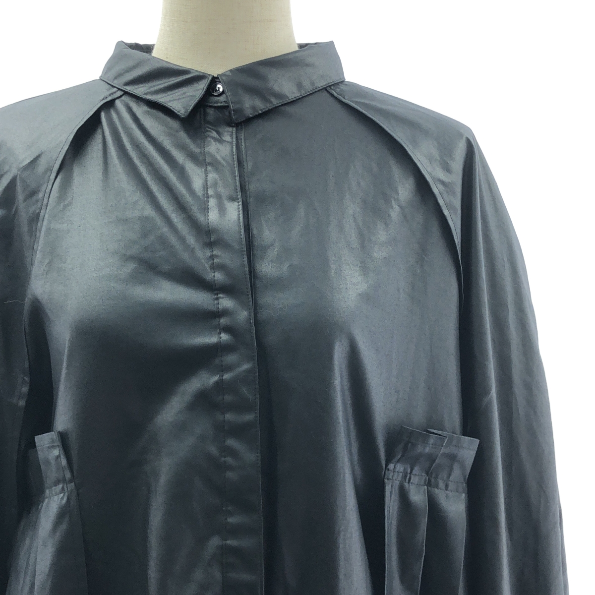 その他 CEREMONY DRESS / プリーツ ロング シャツワンピース