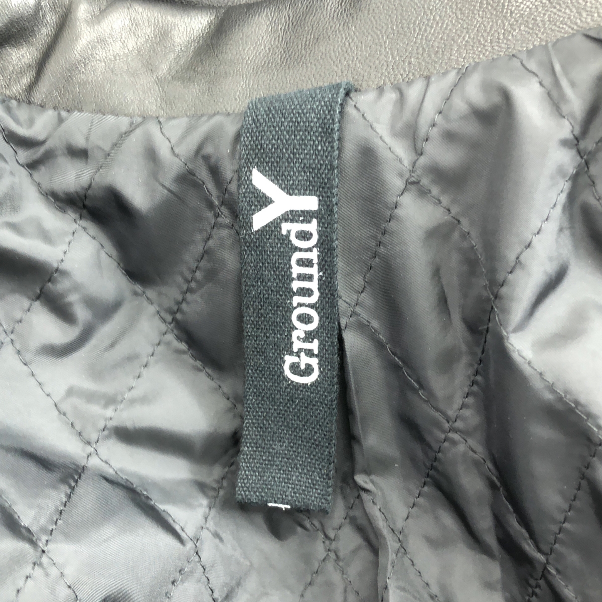 Ground Y / グラウンドワイ ラムレザー アシンメトリージャケット