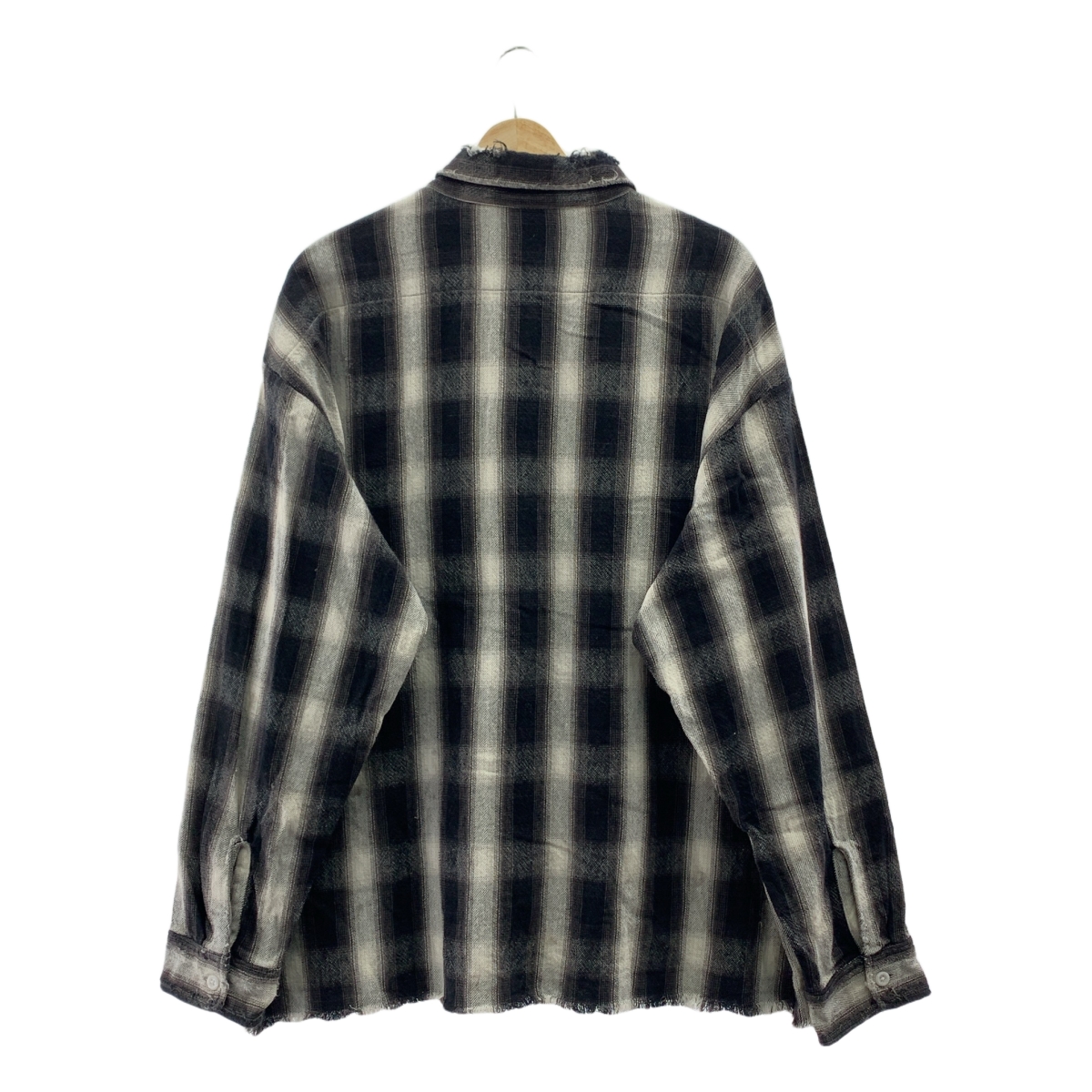SAINT MICHAEL  Mxxxxxx / セントマイケル FRANNEL SHIRT / CHECK / ダメージ加工 フランネル シャツ