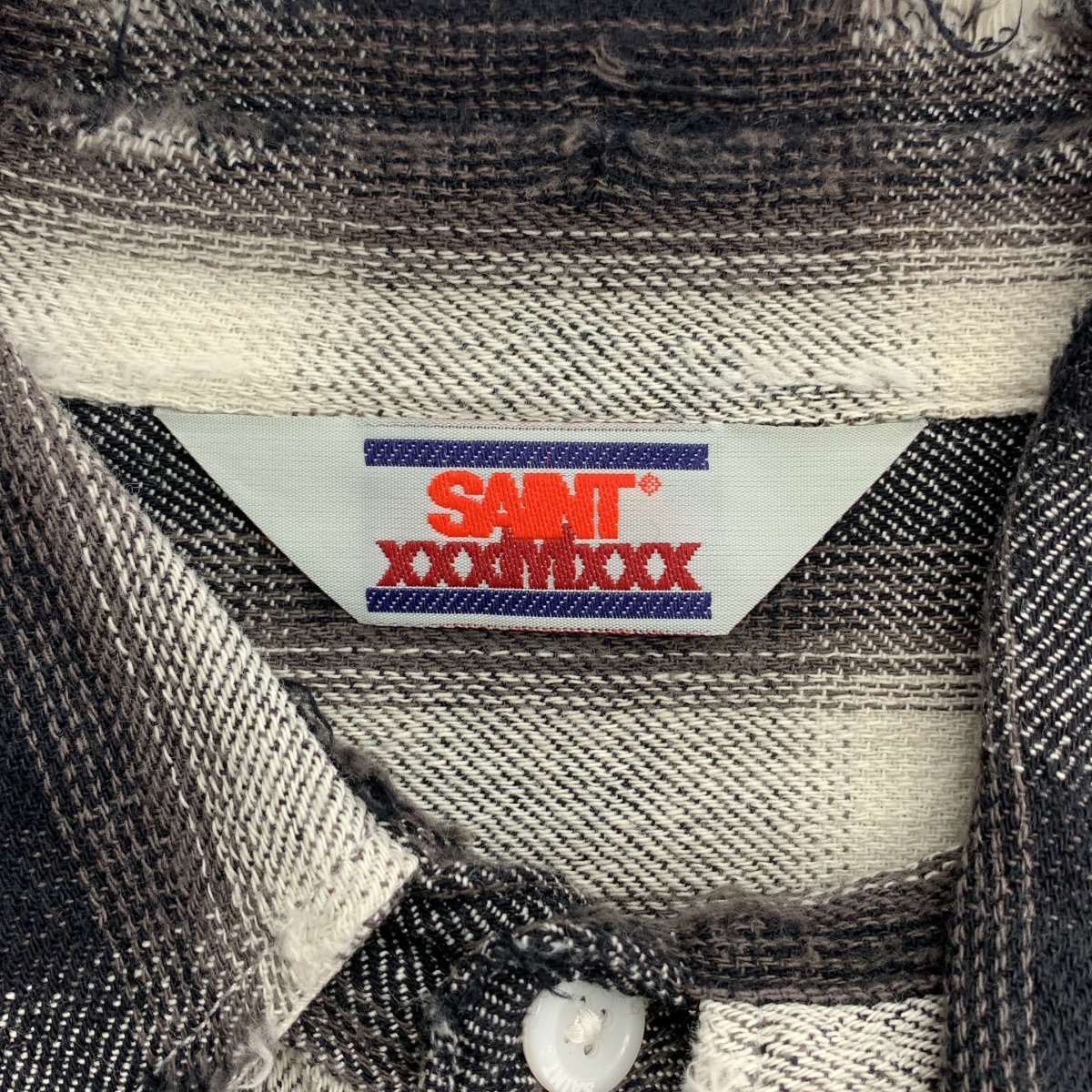 SAINT MICHAEL  Mxxxxxx / セントマイケル FRANNEL SHIRT / CHECK / ダメージ加工 フランネル シャツ