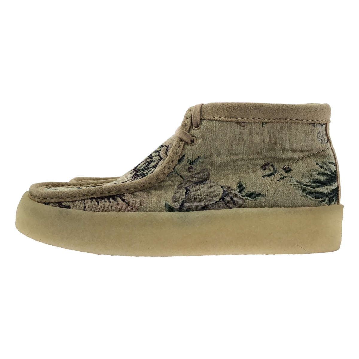 clarks / クラークス Wallabee / ワラビー レザー切替 フローラル ブーツ