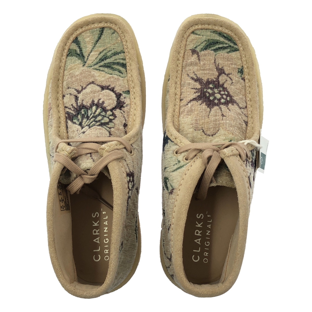 clarks / クラークス Wallabee / ワラビー レザー切替 フローラル ブーツ