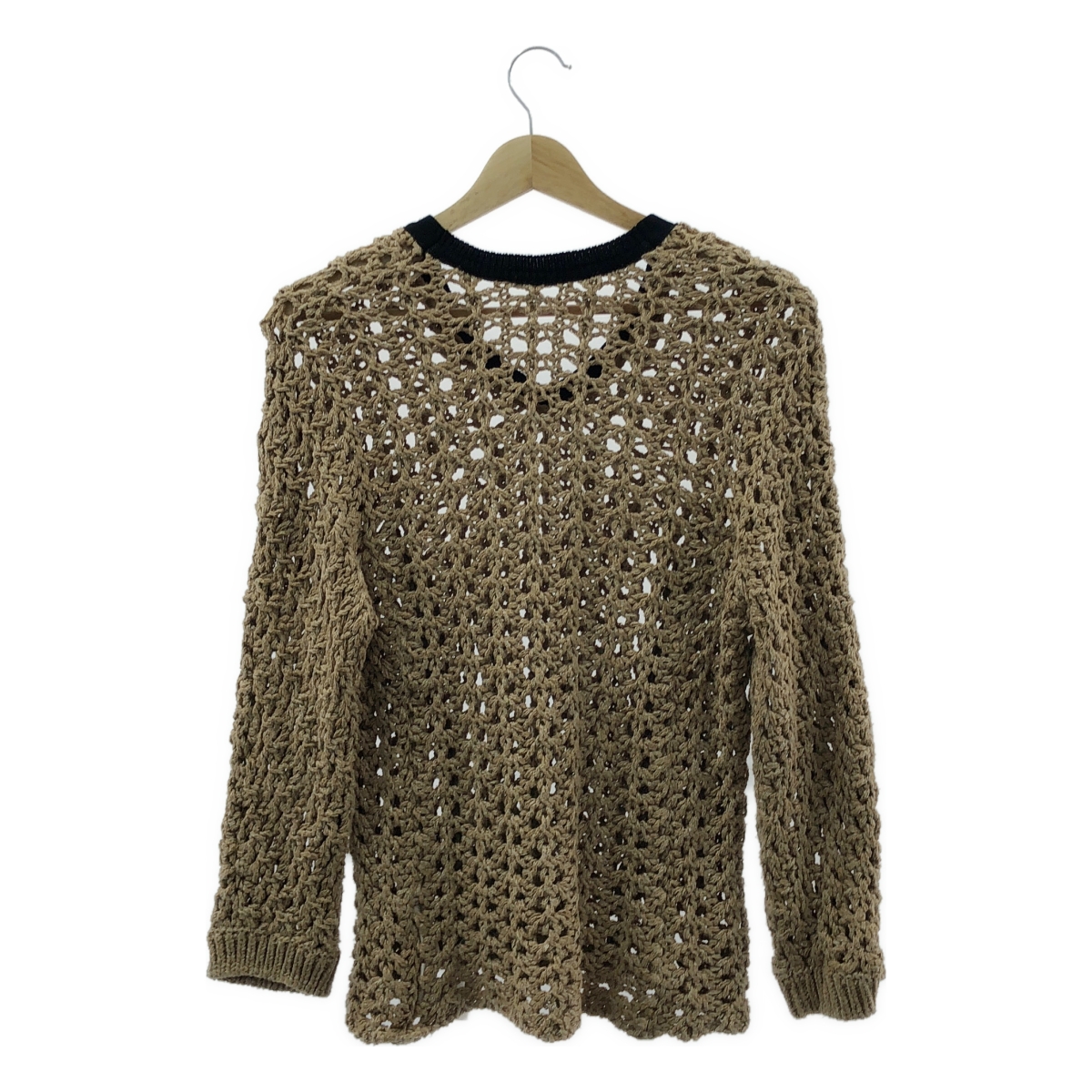 AKIRANAKA / アキラナカ シルクブレンド リネン コットン かぎ編み ニット セーター