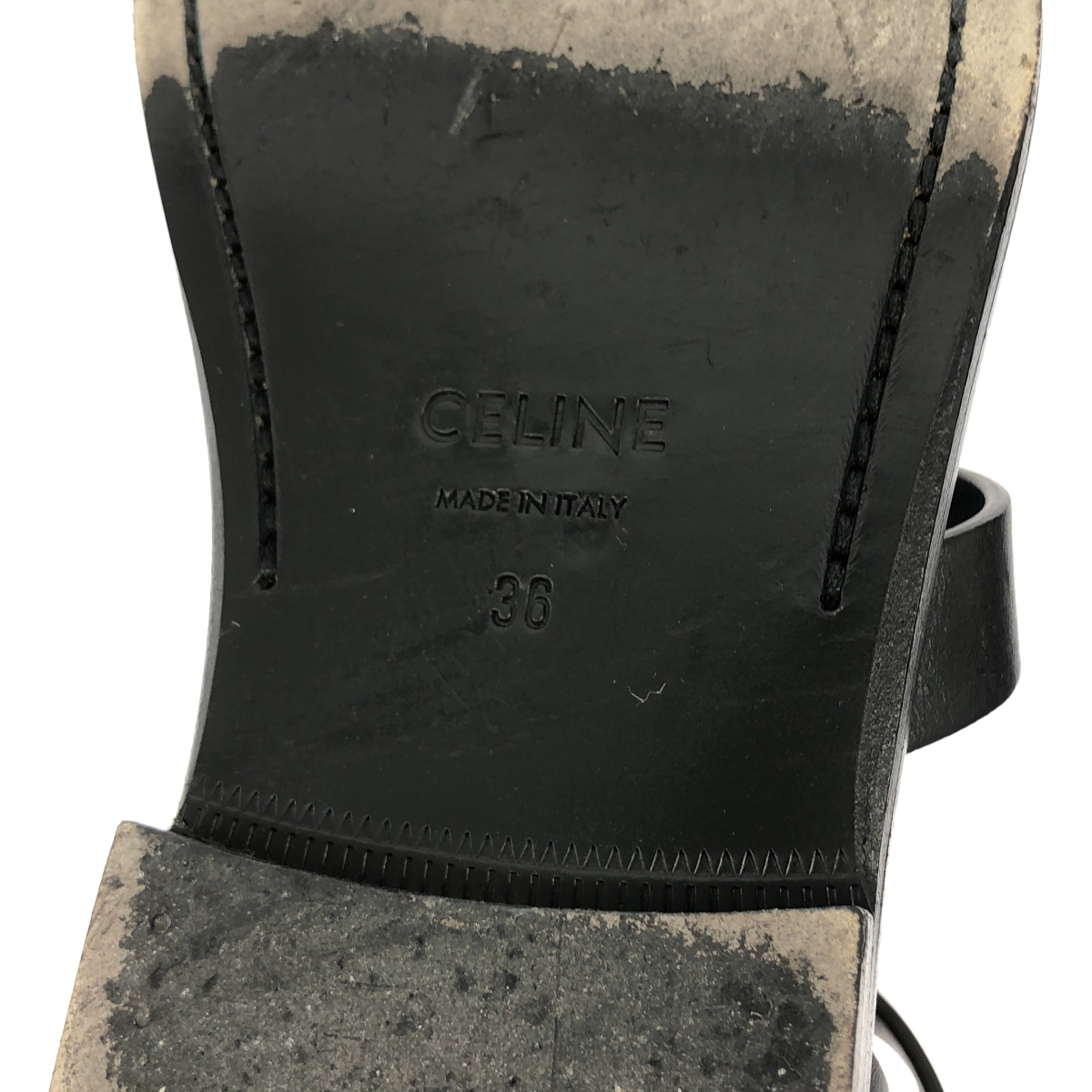 CELINE / セリーヌ アンクルストラップ フラットサンダル