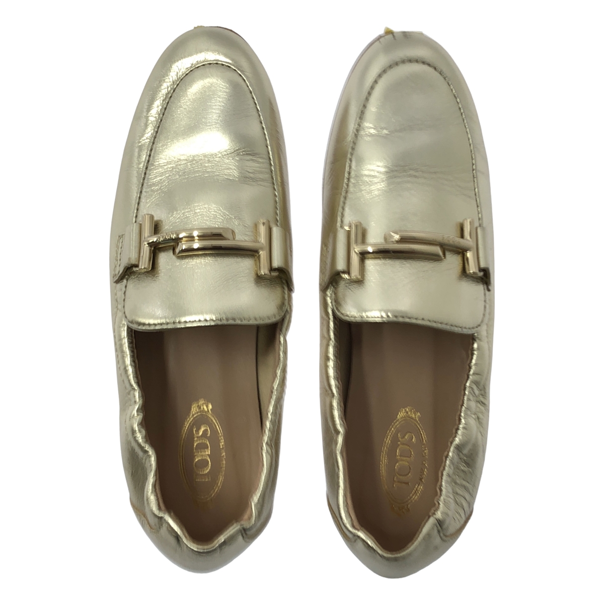 TOD'S / トッズ ダブルT フラット モカシン シューズ