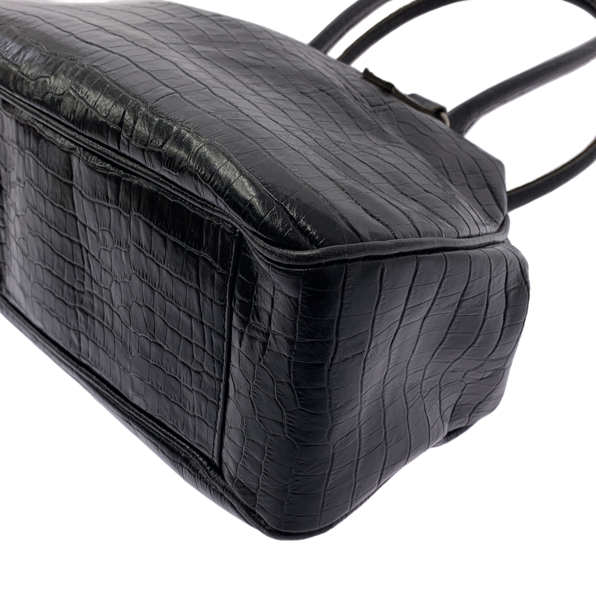 JUNYA WATANABE COMME des GARCONS / ジュンヤワタナベ クロコ型押し レザー トートバッグ