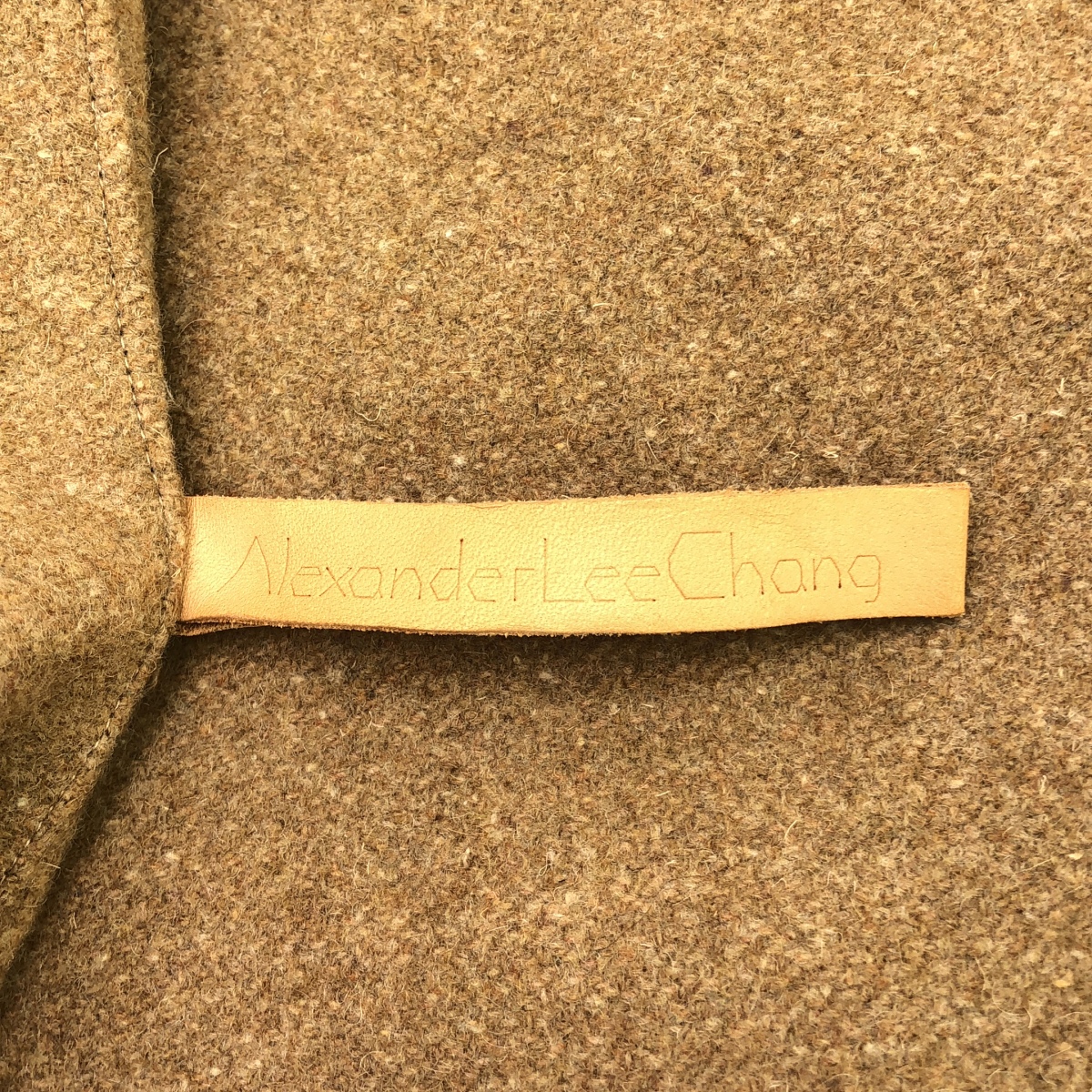 Alexander Lee Chang / アレキサンダーリーチャン ロゴ刺しゅう メルトン ショルダーバッグ