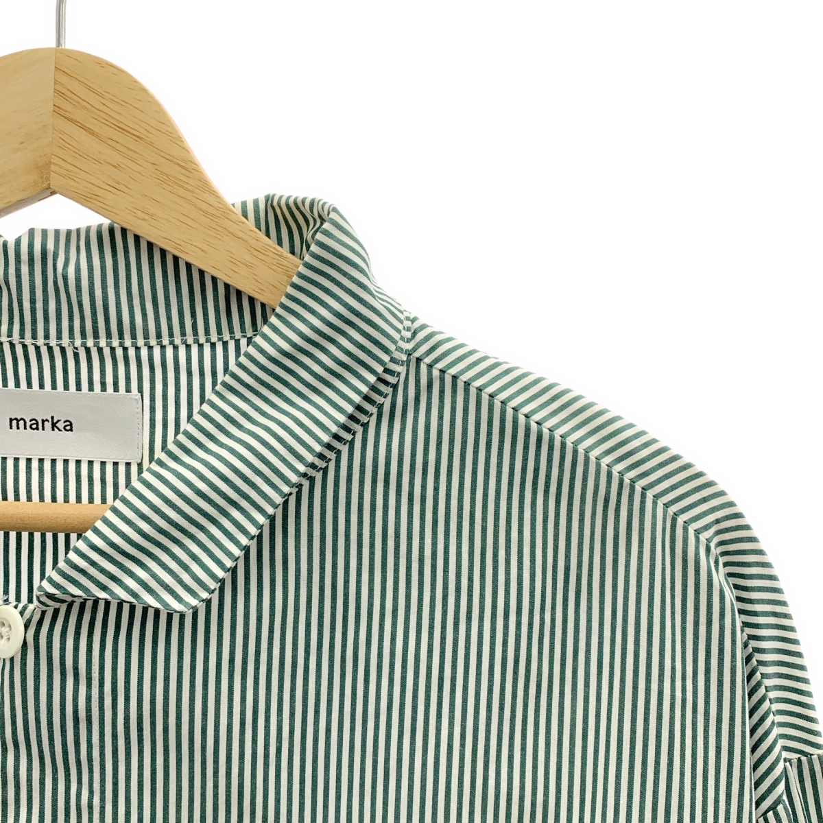 marka / マーカ コットン ストライプ スキッパーシャツ