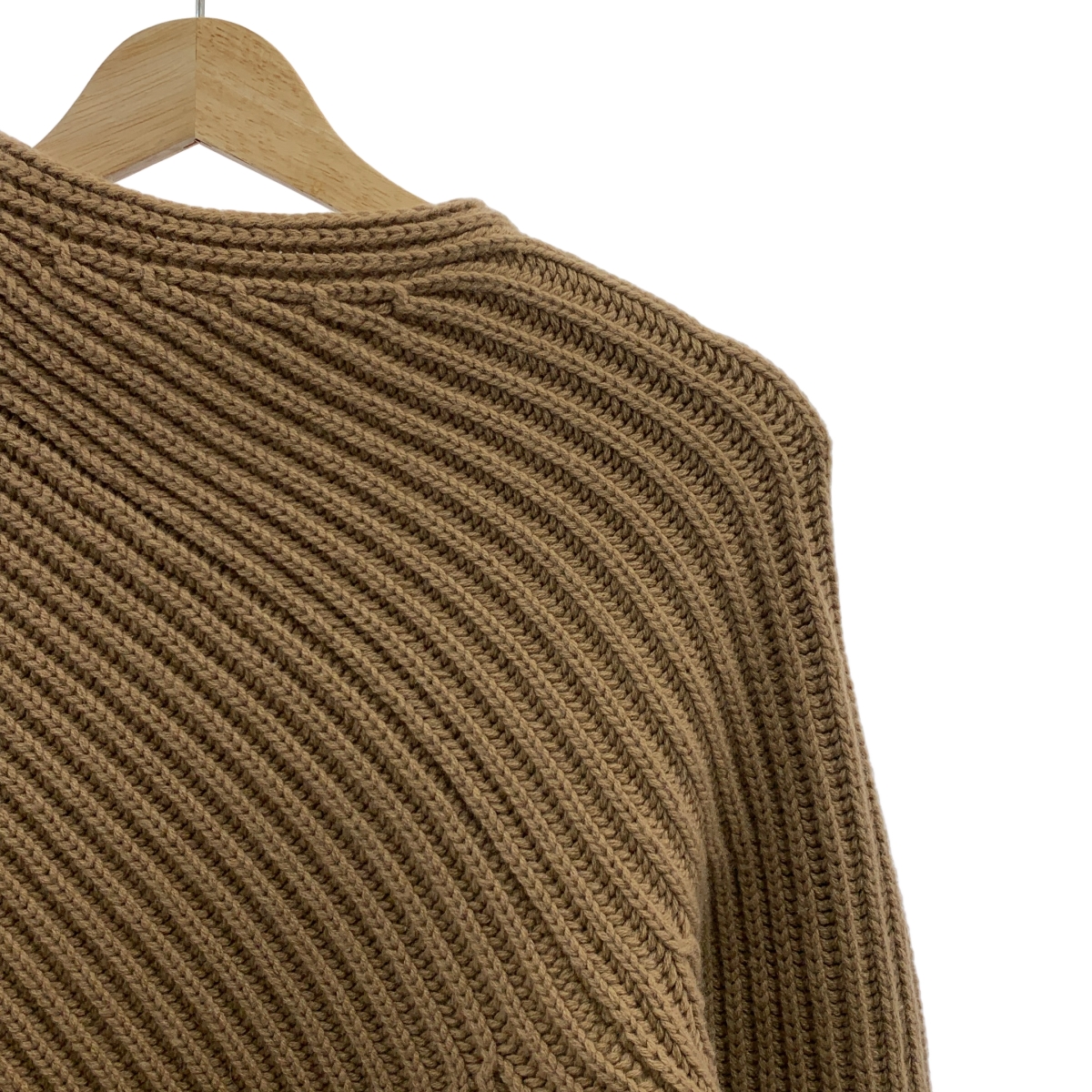 JIL SANDER / ジルサンダー ウール カシミヤ アシンメトリー リブニット