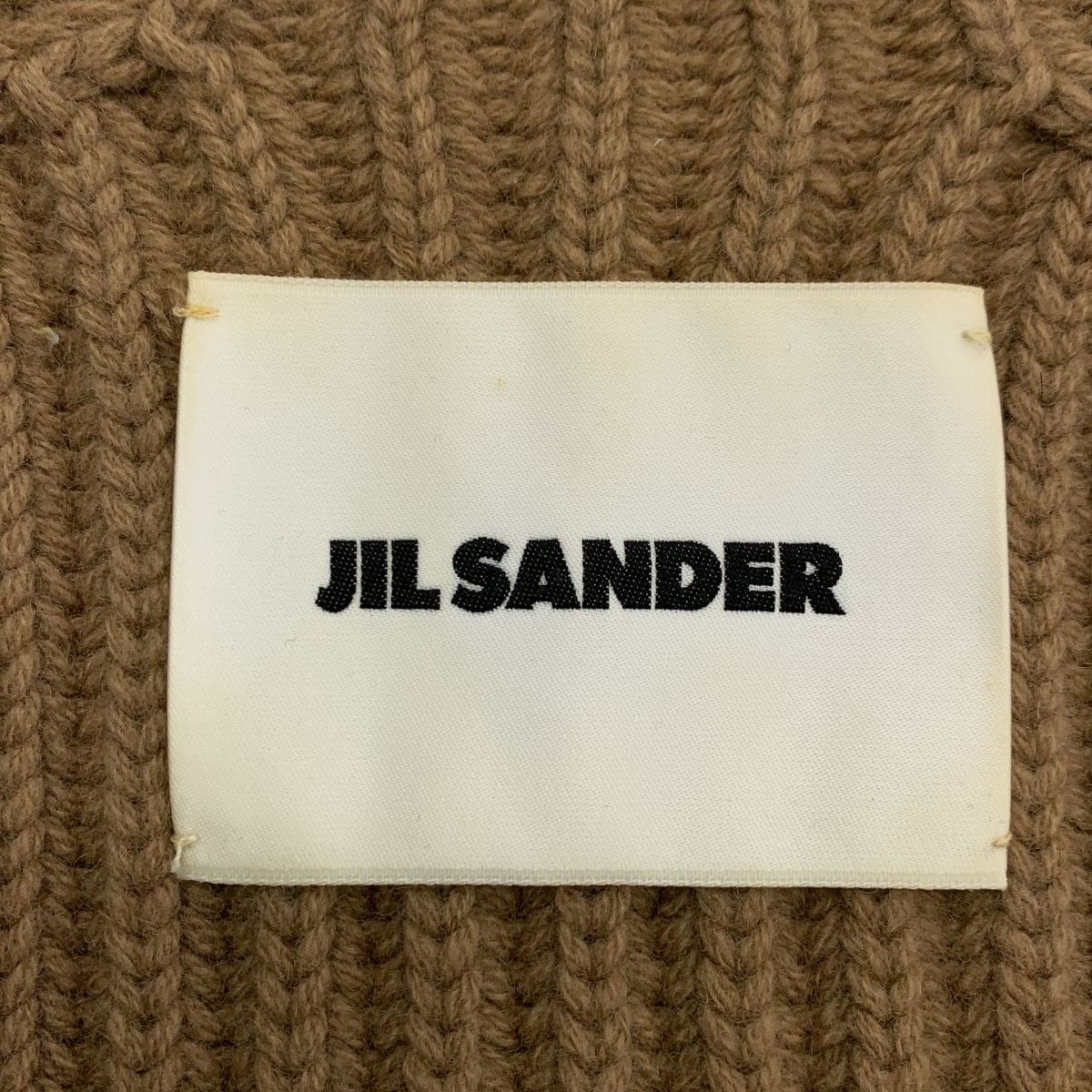 JIL SANDER / ジルサンダー ウール カシミヤ アシンメトリー リブニット