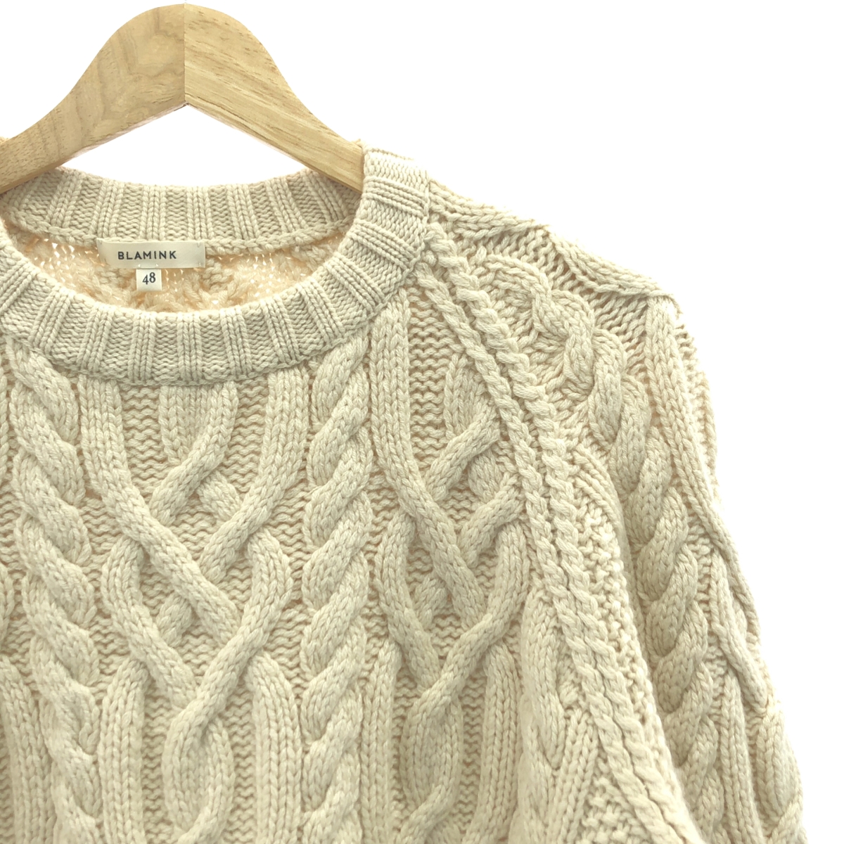 BLAMINK / ブラミンク cashmere 100% / カシミヤ ケーブル ニット セーター