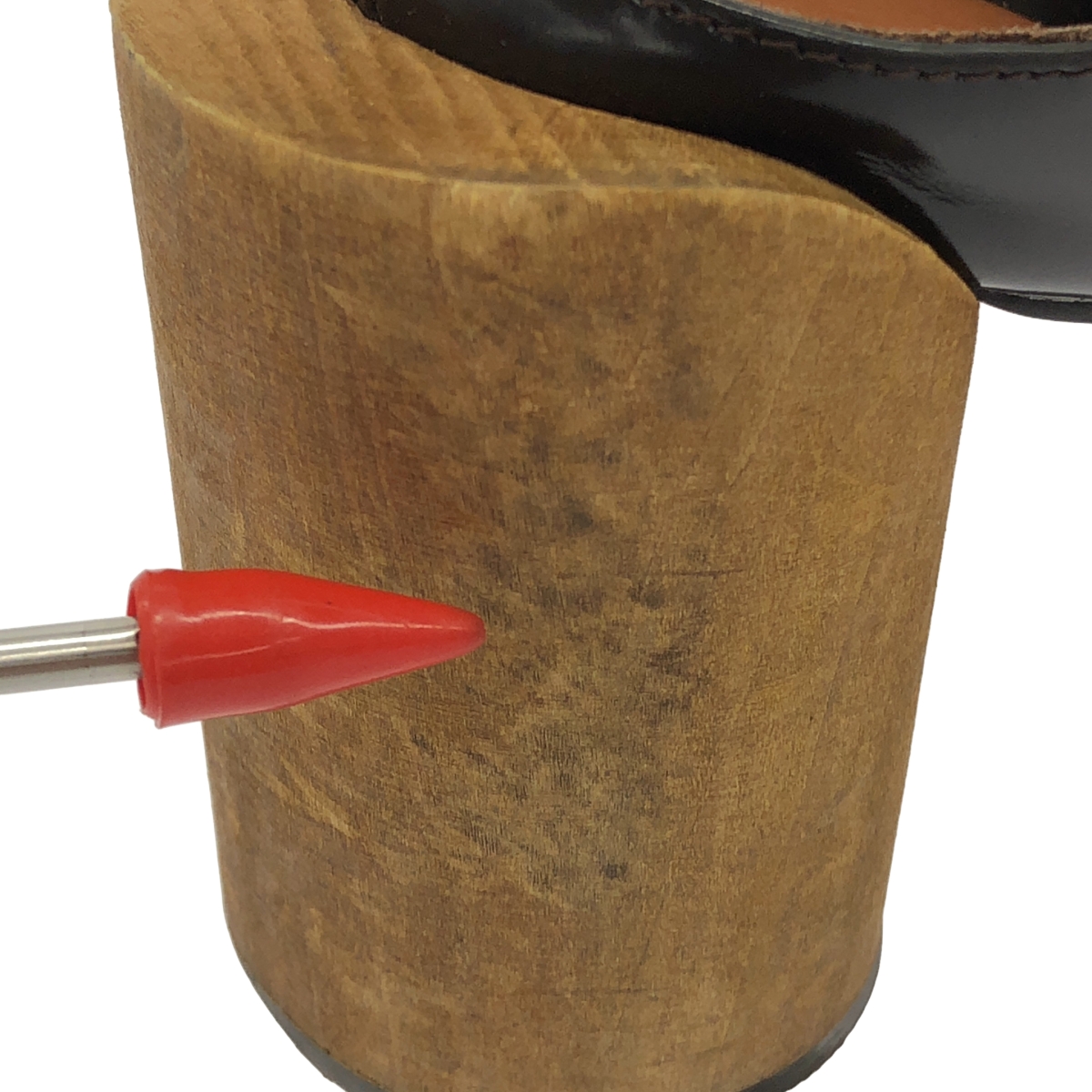 ENFOLD / エンフォルド チャンキーヒール ウッドミュール サンダル