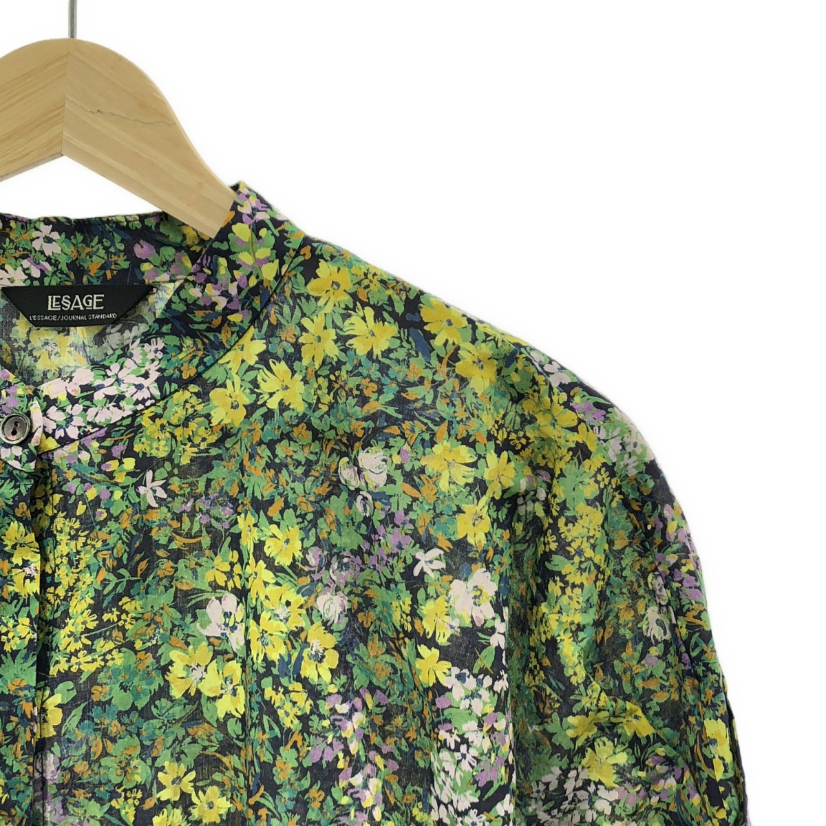 JOURNAL STANDARD L'ESSAGE / ジャーナル​スタンダードレサージュ 総柄 タックスリーブシャツ ブラウス