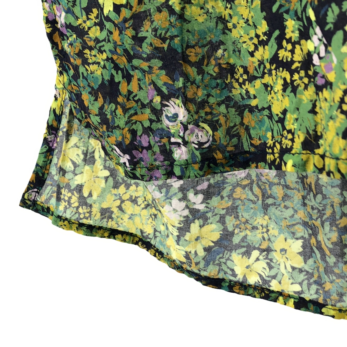 JOURNAL STANDARD L'ESSAGE / ジャーナル​スタンダードレサージュ 総柄 タックスリーブシャツ ブラウス