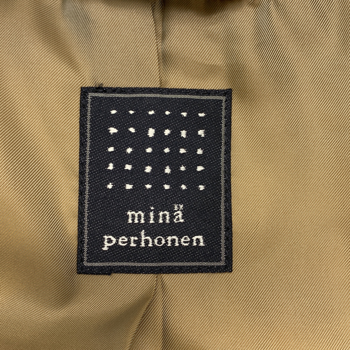 mina perhonen / ミナペルホネン forest garden 総柄 刺しゅう フーデッド ダウンコート