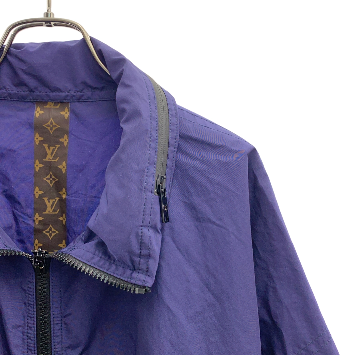 Louis Vuitton / ルイヴィトン コットン ナイロン サイドジップ モノグラム切替 ウインドブレーカー コート
