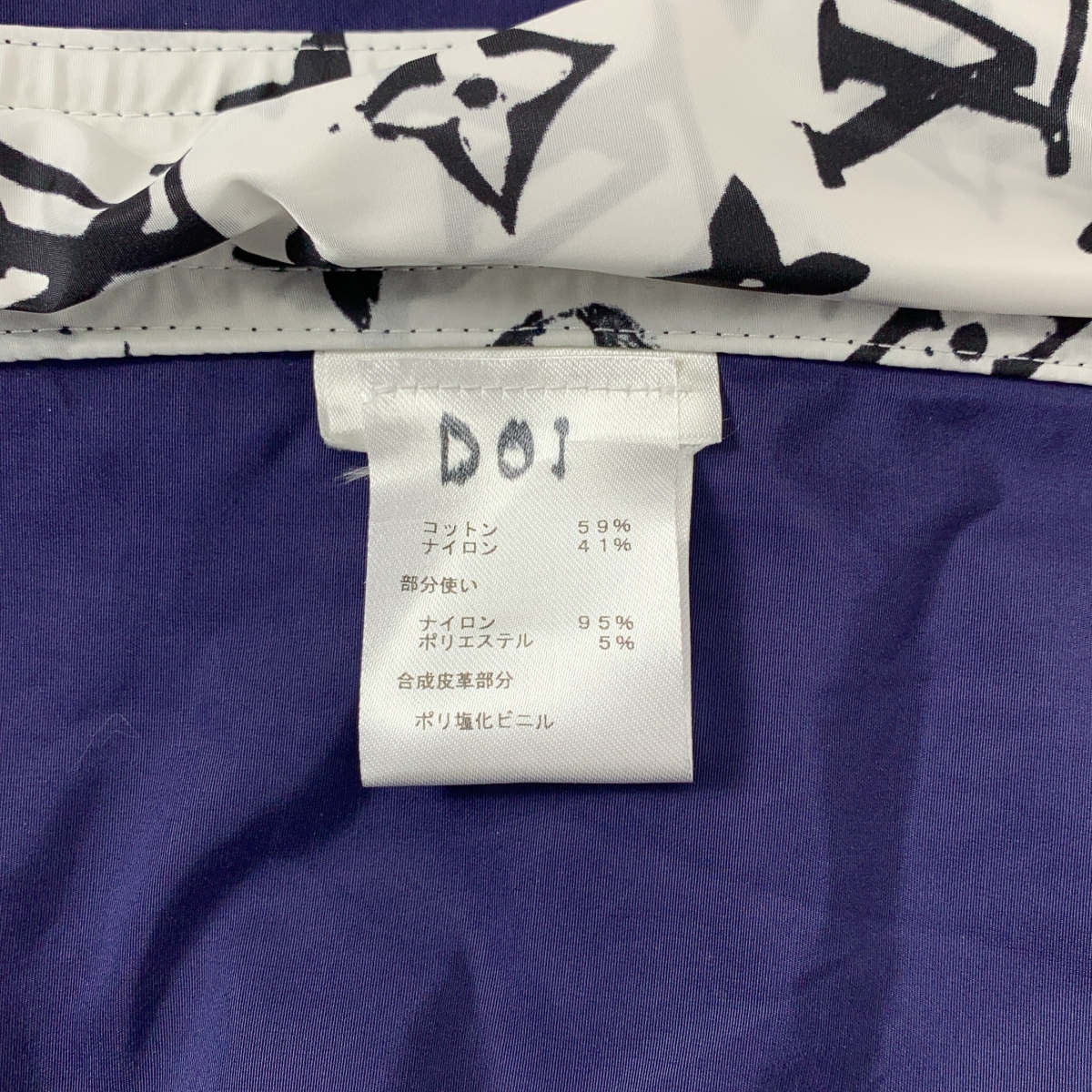 Louis Vuitton / ルイヴィトン コットン ナイロン サイドジップ モノグラム切替 ウインドブレーカー コート